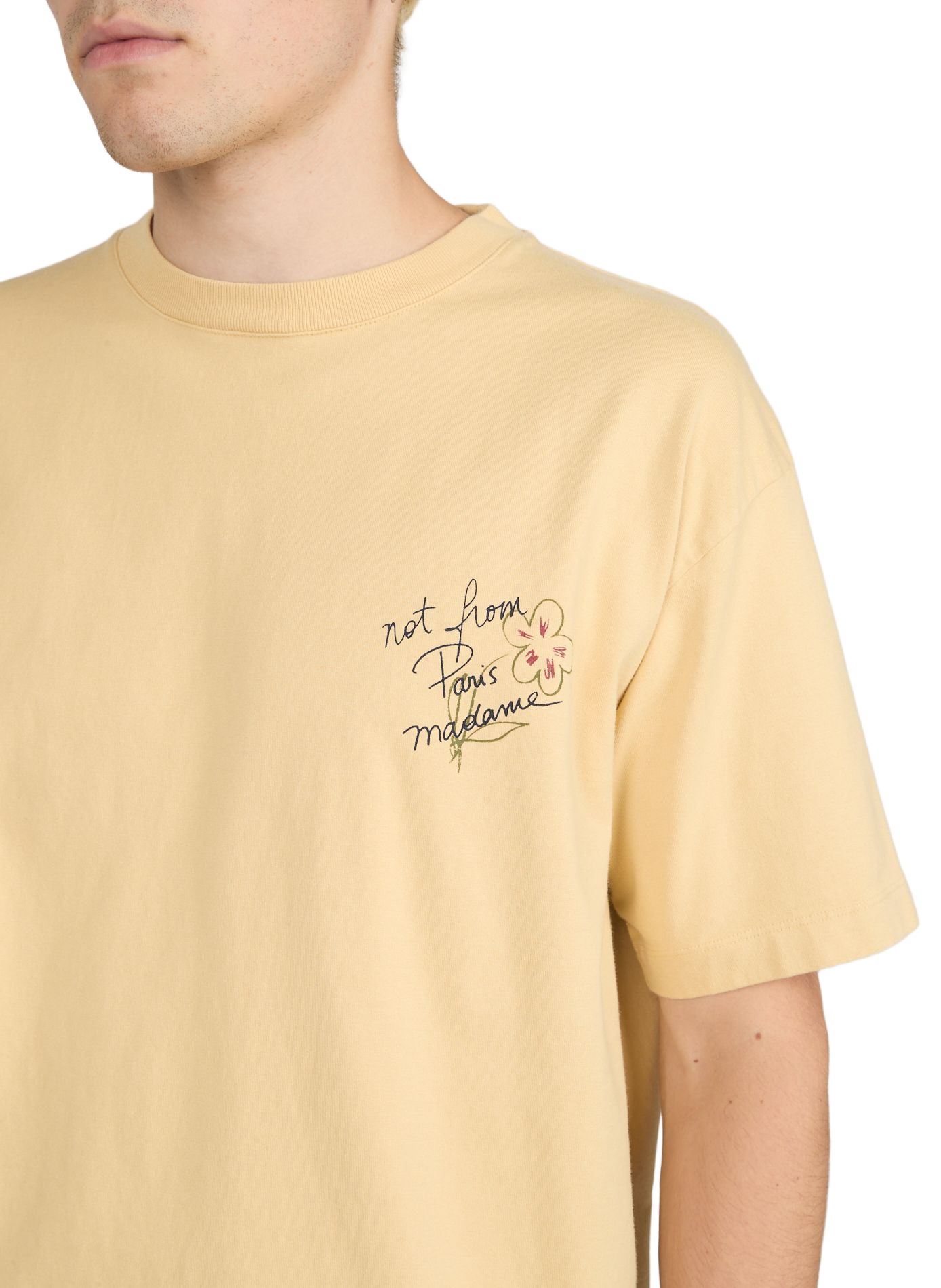 Cotton T-shirt DROLE DE MONSIEUR Yellow