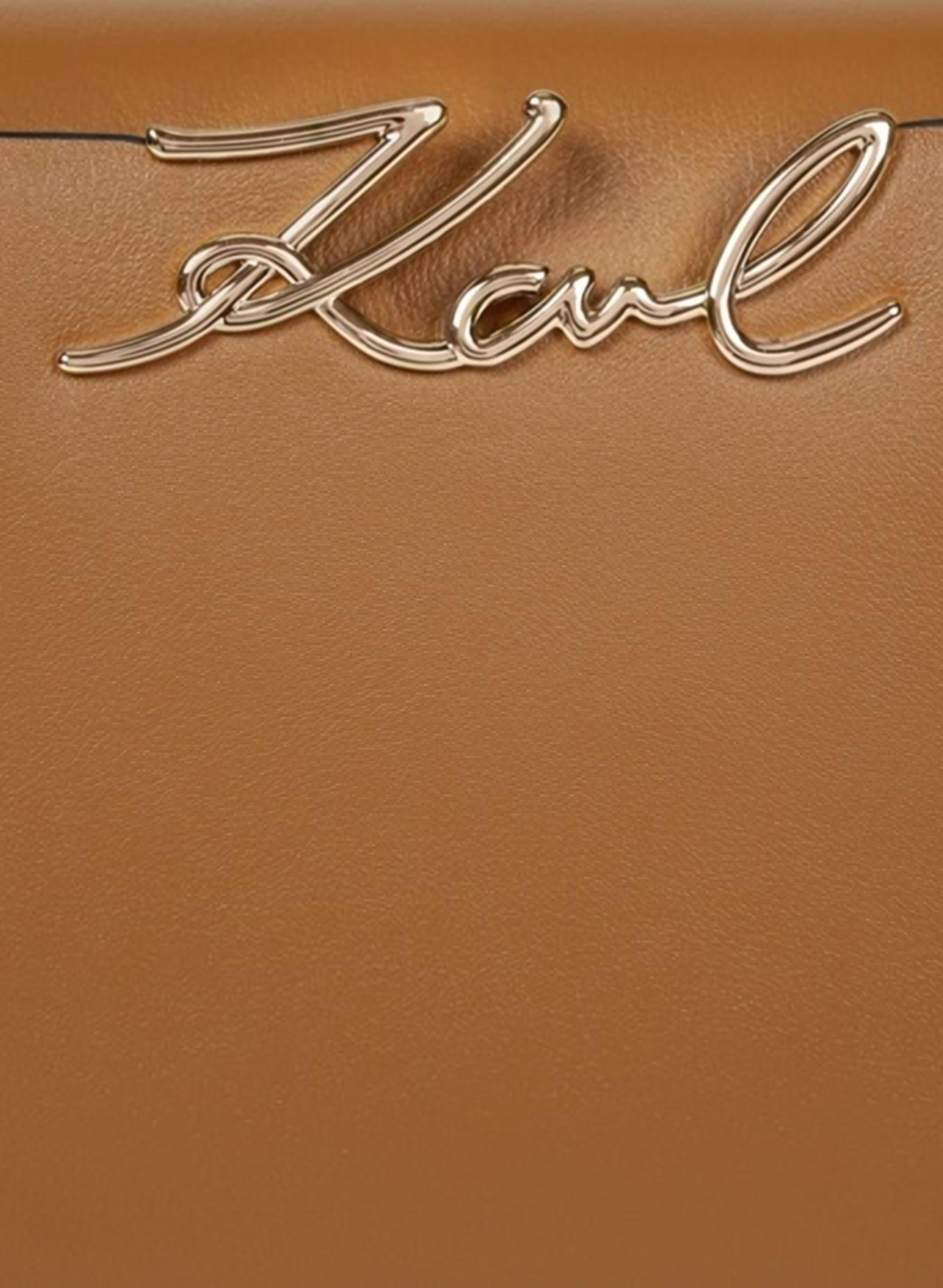 Lederhandtasche K/Signature Mini KARL LAGERFELD Braun