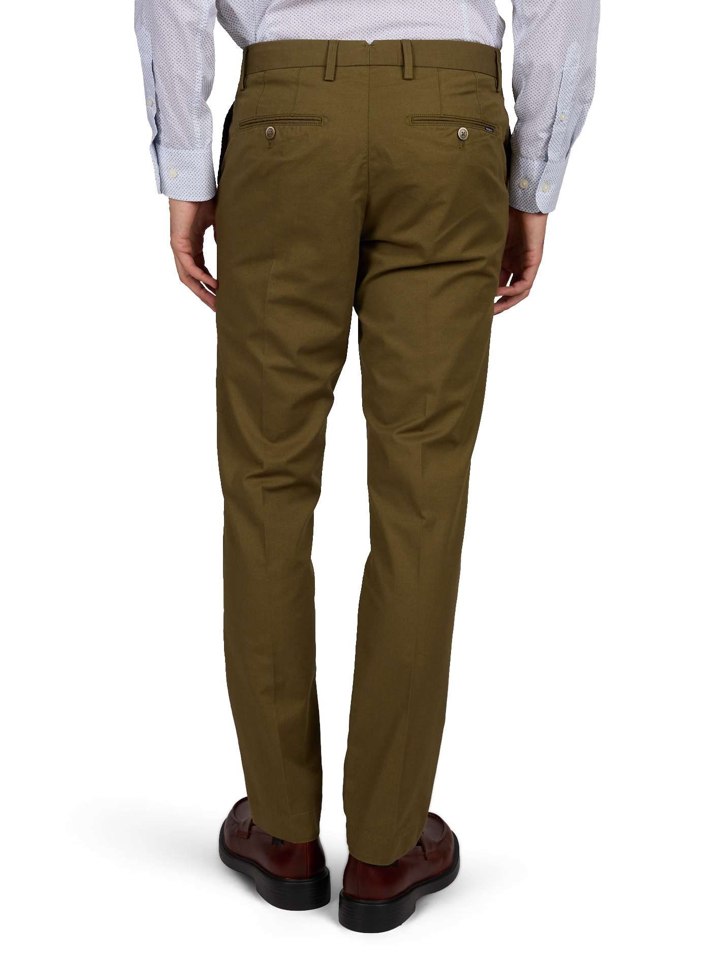 Cotton-blend suit trousers HACKETT Khaki
