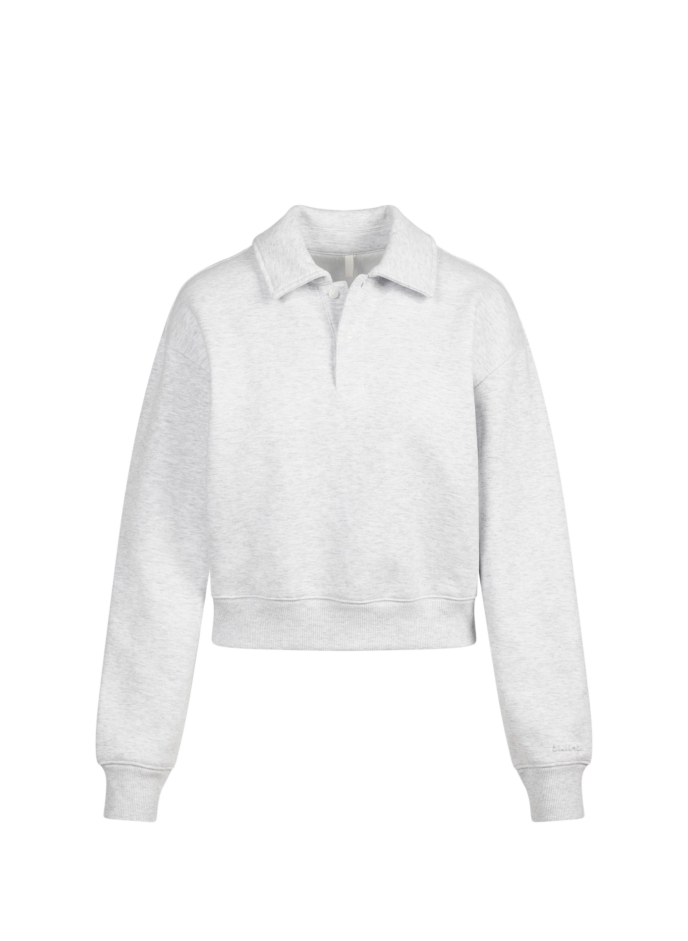 Sweater met ritssluiting en katoenmix SKIMS Grijs