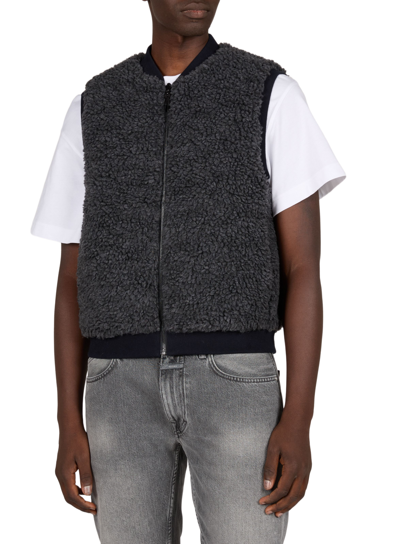 Oversized reversible cotton and linen jacket BELLEROSE Blue