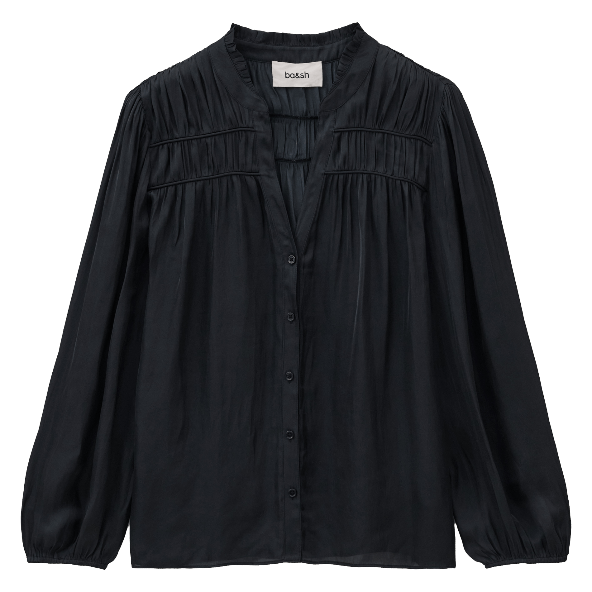 Chemise ample plissée cessia | Bleu BA&SH Femme