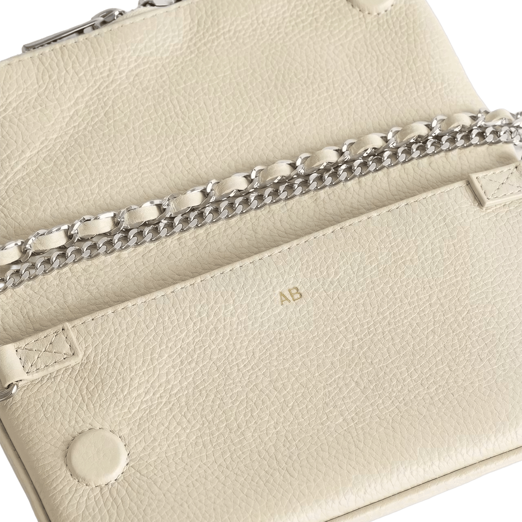 Pochette à rabat bandoulière en cuir rock mini | Blanc ZADIG&VOLTAIRE Femme