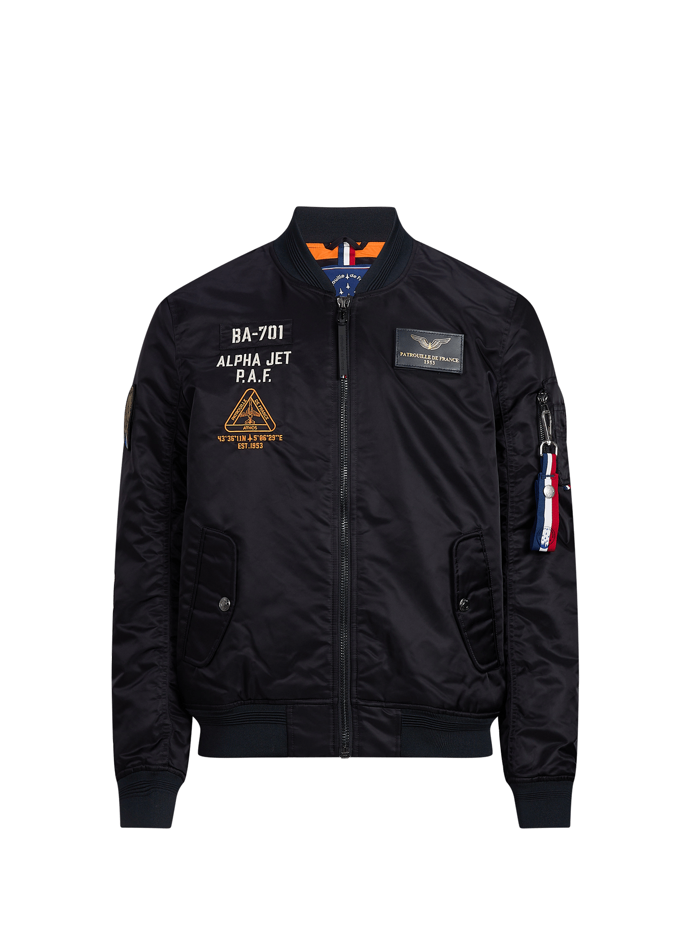 Blouson Mach 1 Aircraft oversize PATROUILLE DE FRANCE X REDSKINS Bleu