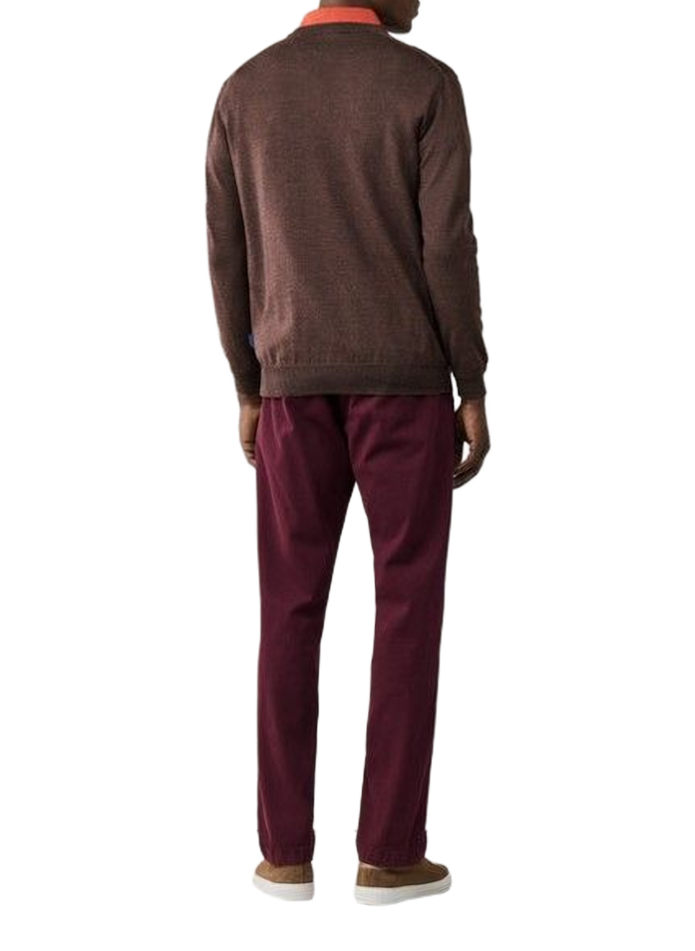 Wool V-neck jumper FACONNABLE Brown