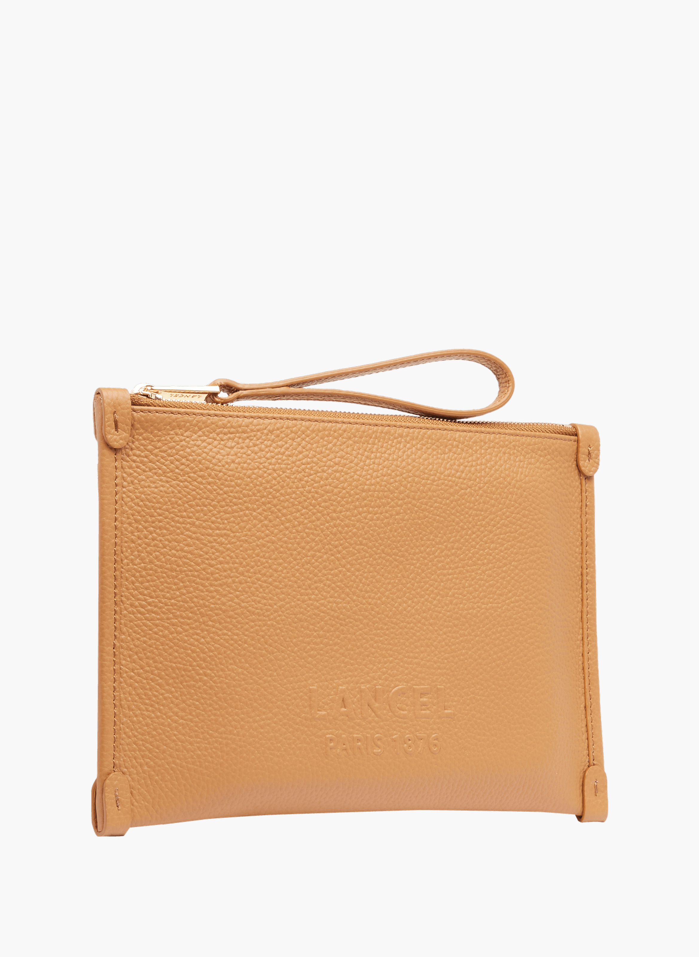 Pochette zippée s avec dragonne jour de lancel en cuir | Marron LANCEL Femme