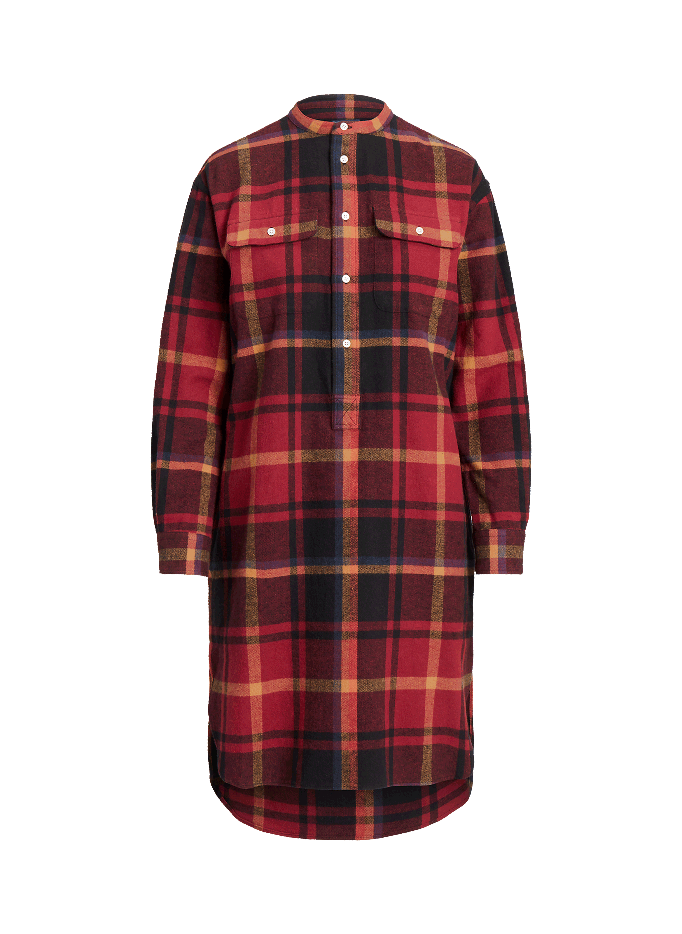 Robe longue à carreaux