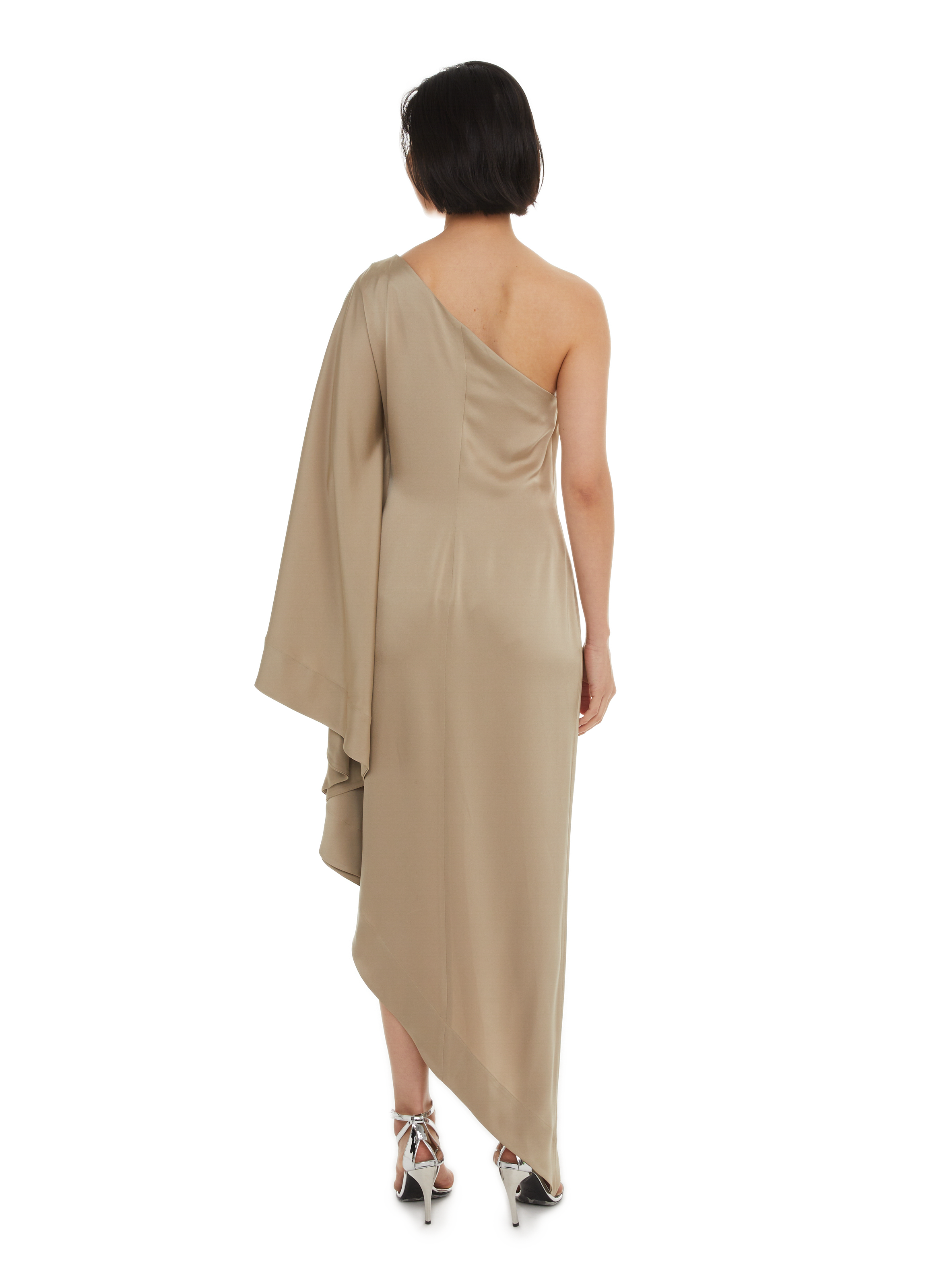 Robe longue satinée  ALEXANDRE VAUTHIER Beige