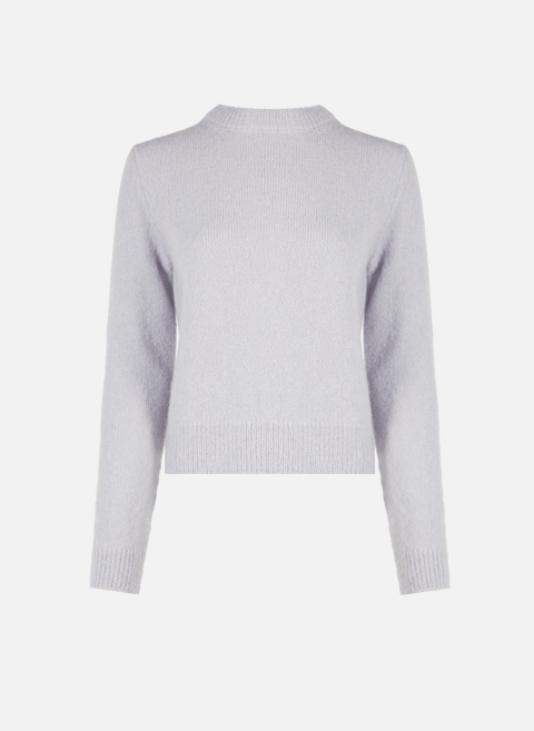Plain mohair and wool sweater GrayTIBI 