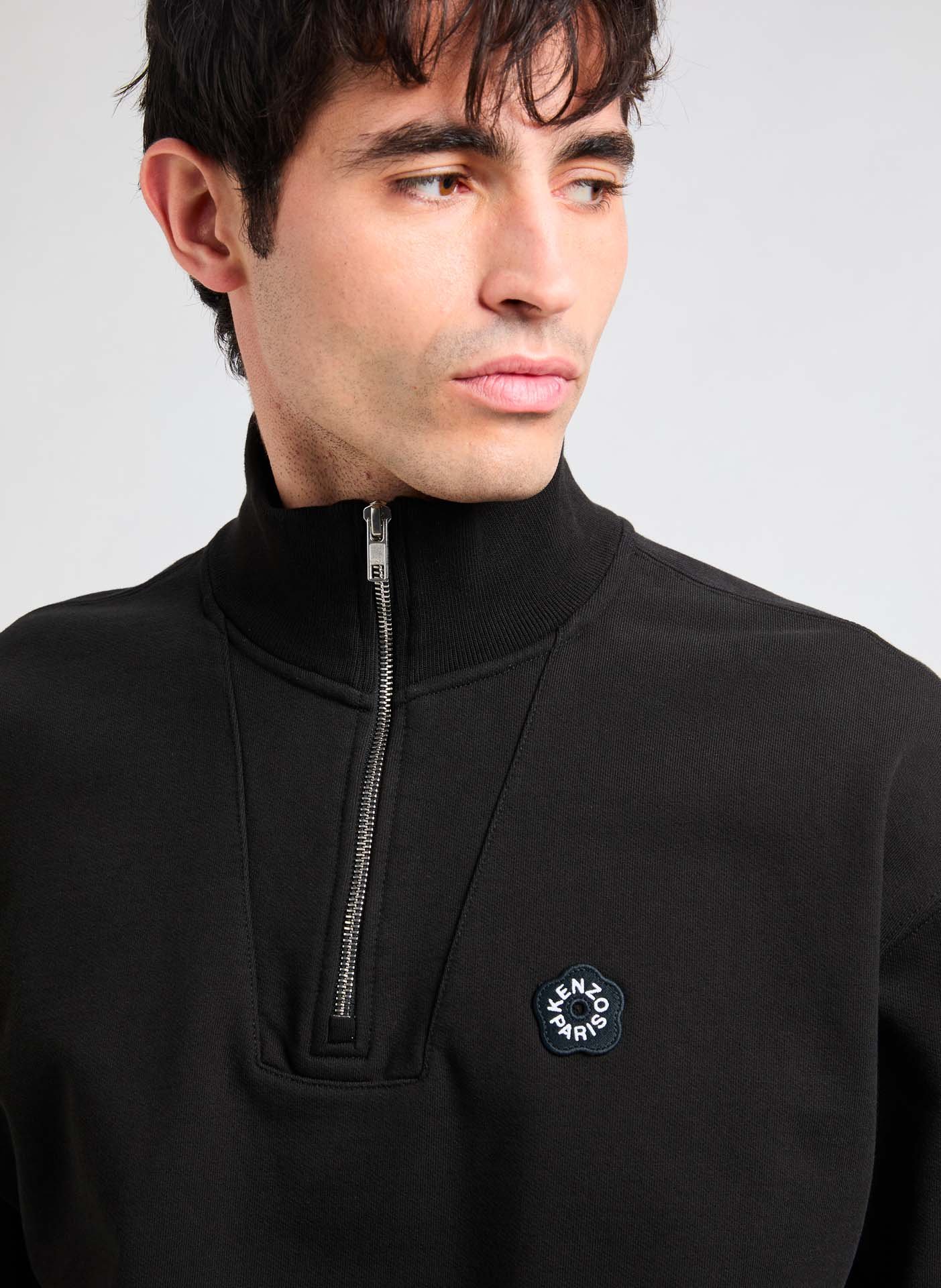 Zip-neck sweatshirt KENZO Black