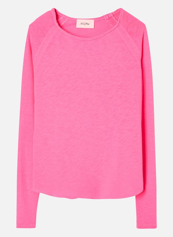 Tee-shirt à col bateau en coton sonoma Rose by AMERICAN VINTAGE AMERICAN VINTAGE Tee-shirt à col bateau en coton sonoma Rose