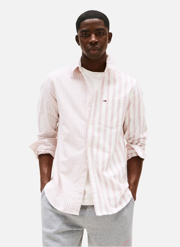 Linen shirt Pink by TOMMY HILFIGER TOMMY HILFIGER Linen shirt Pink