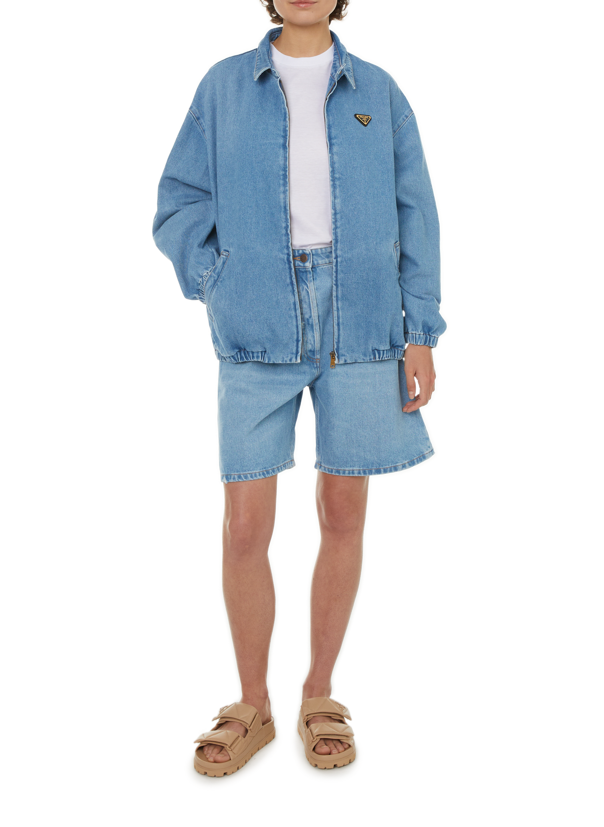 Raffia bucket hat  PRADA Beige