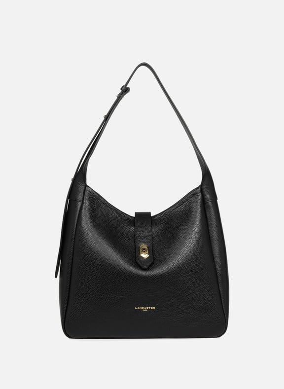 Grand sac seau - top double Noir by LANCASTER LANCASTER Grand sac seau - top double Noir