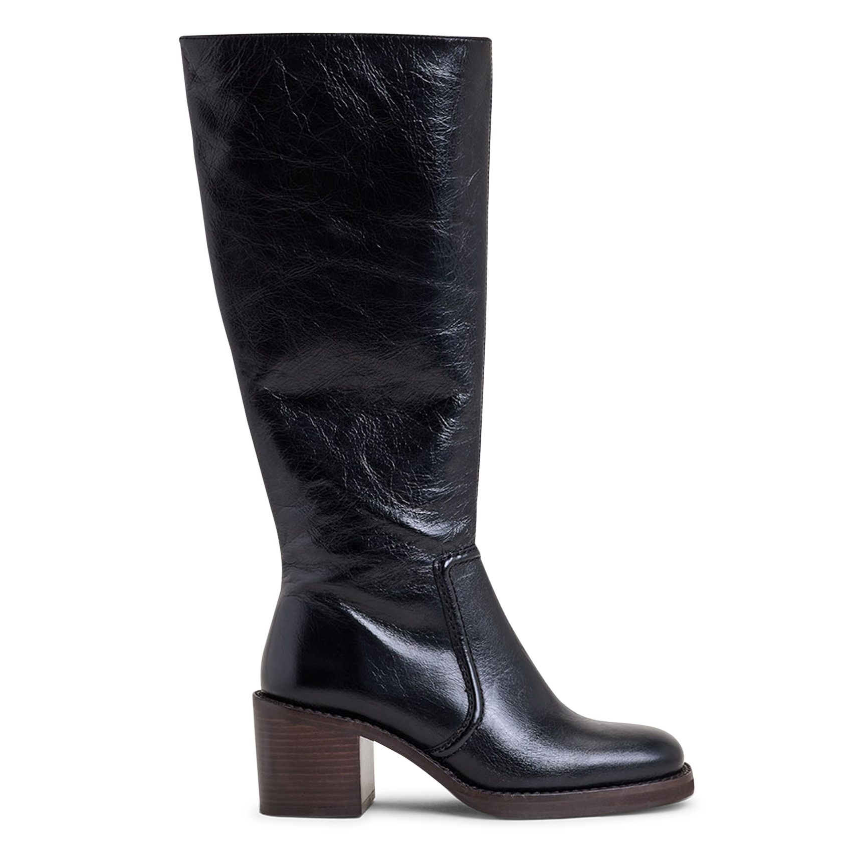 Bottes en cuir bijou JONAK Noir