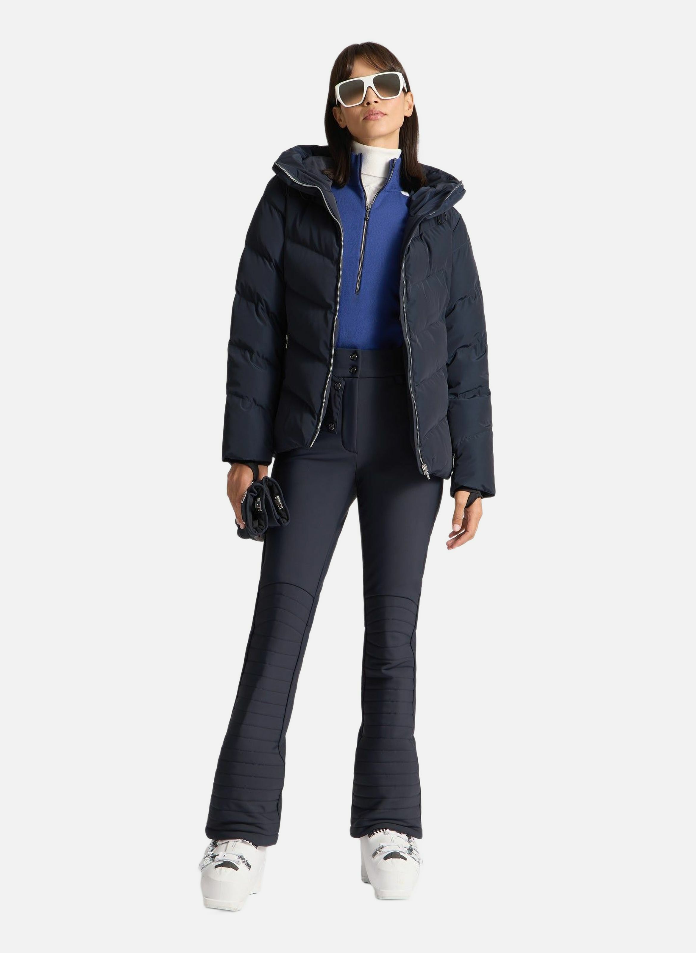 FUSALP Veste de ski delphine col montant coupe ajustée Bleu
