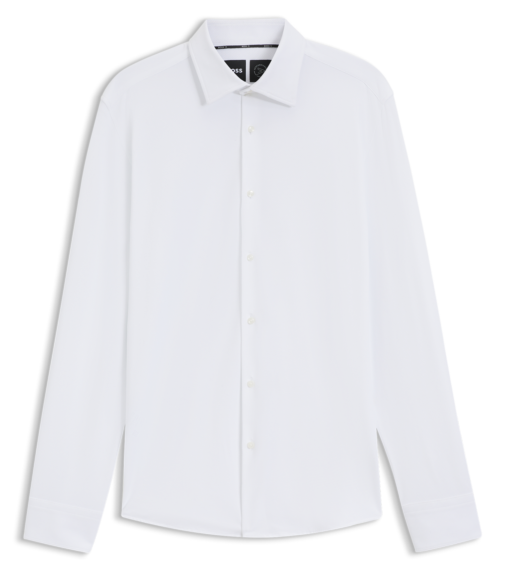 Chemise col classique slim fit BOSS Blanc