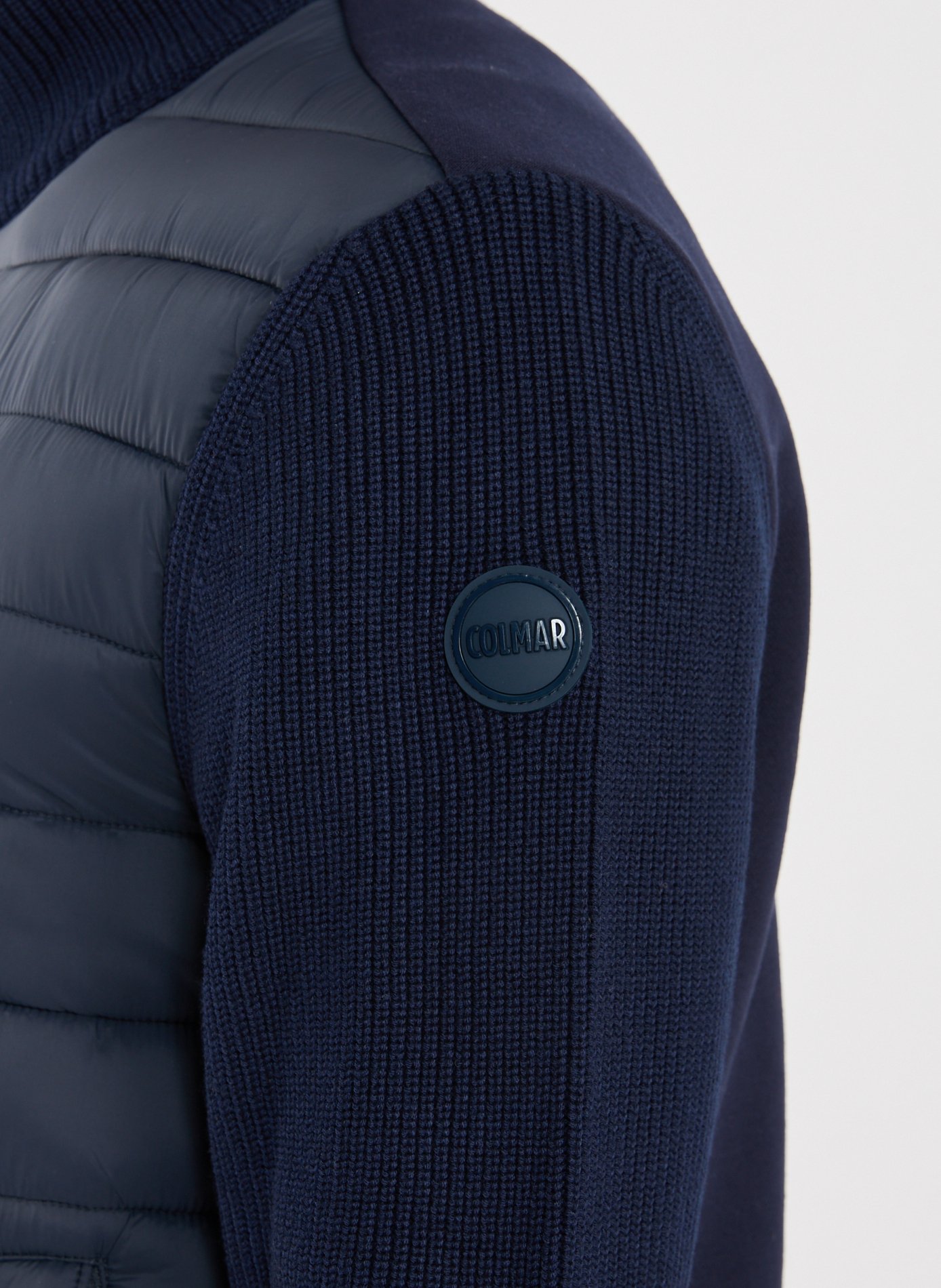 Bi-material blazer jacket COLMAR Blue