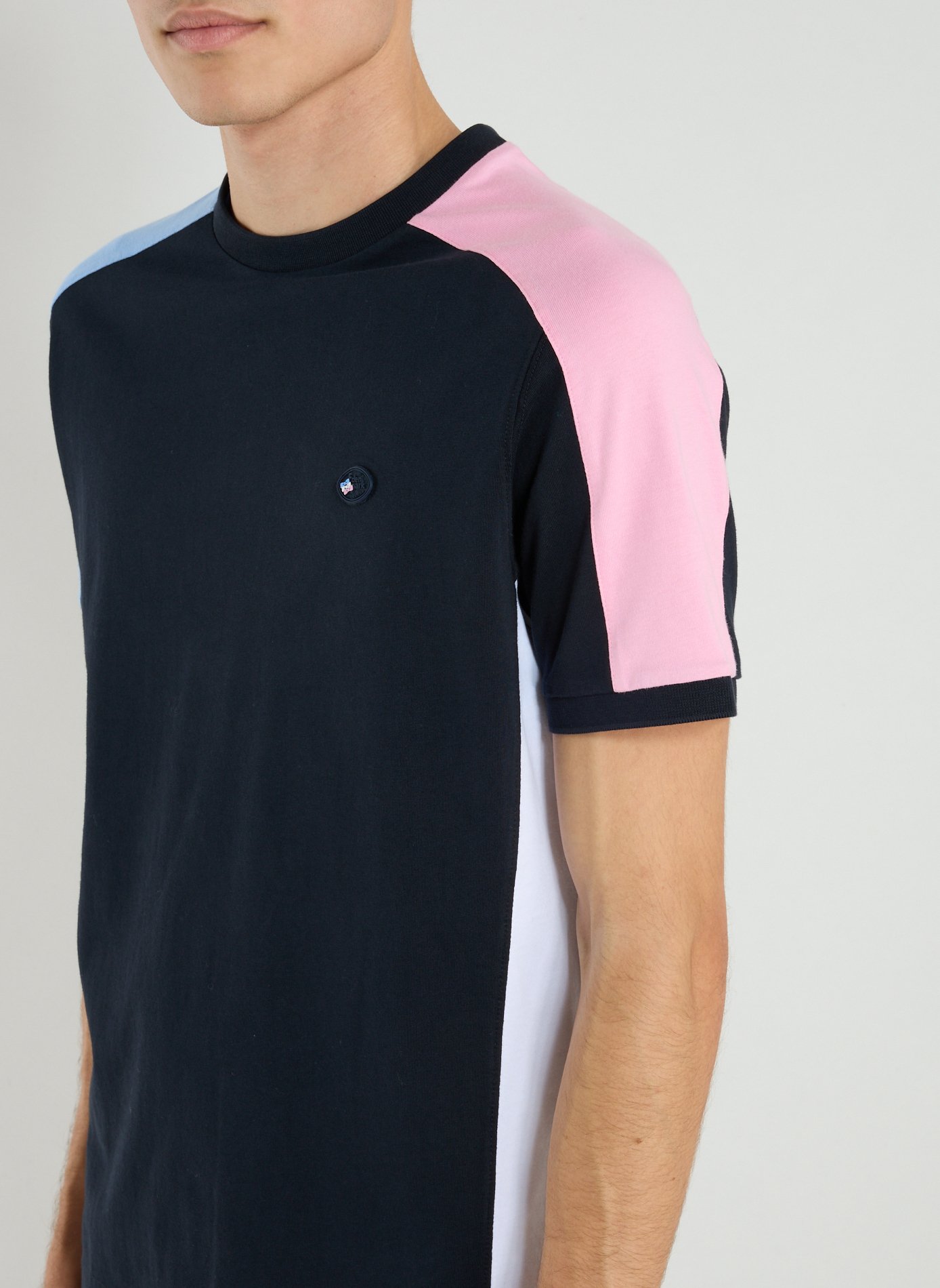 Embroidered cotton T-shirt EDEN PARK Pink
