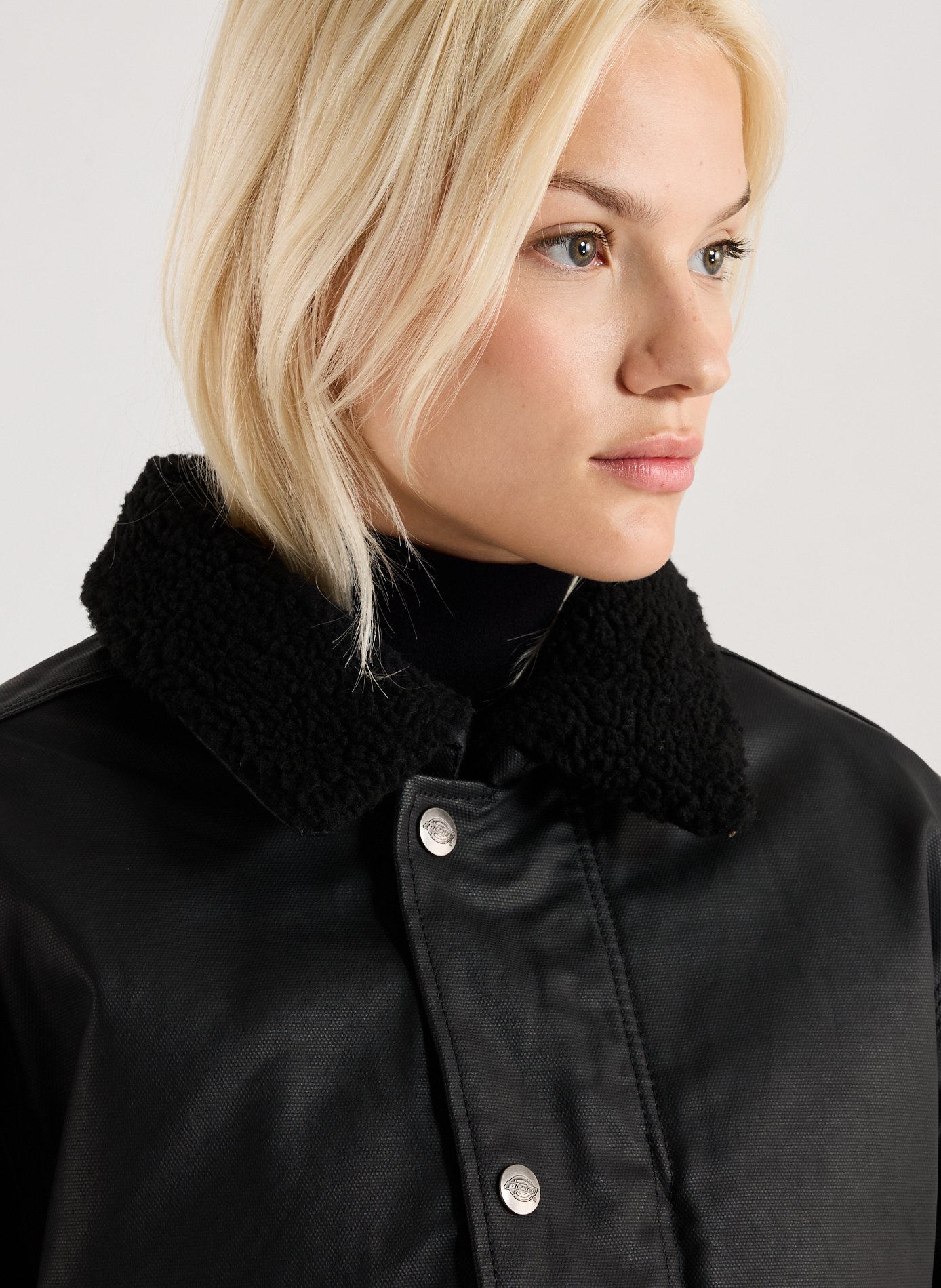 Jacket with classic cotton collar DICKIES Black