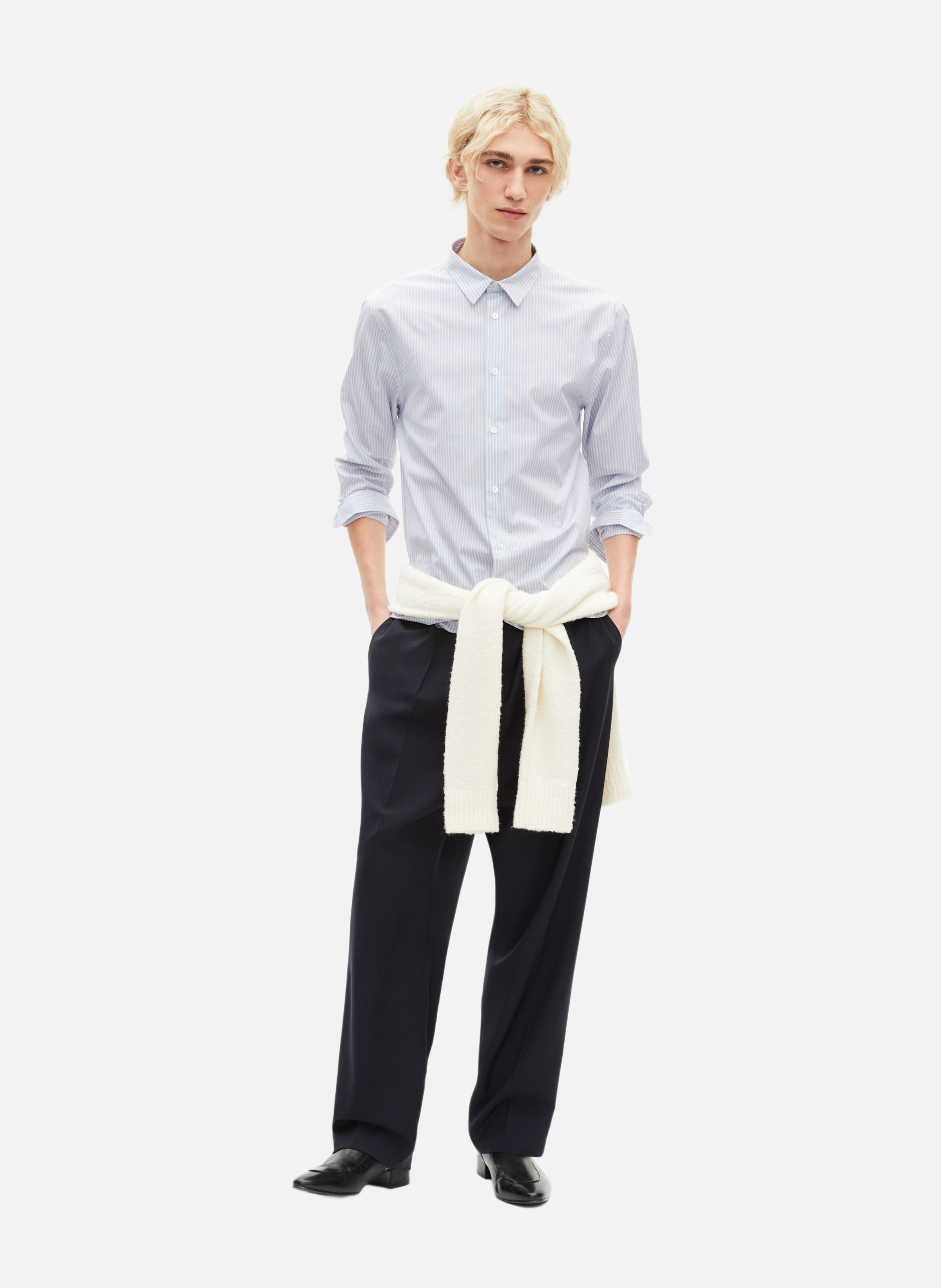 Chemise à fines rayures THE KOOPLES Bleu