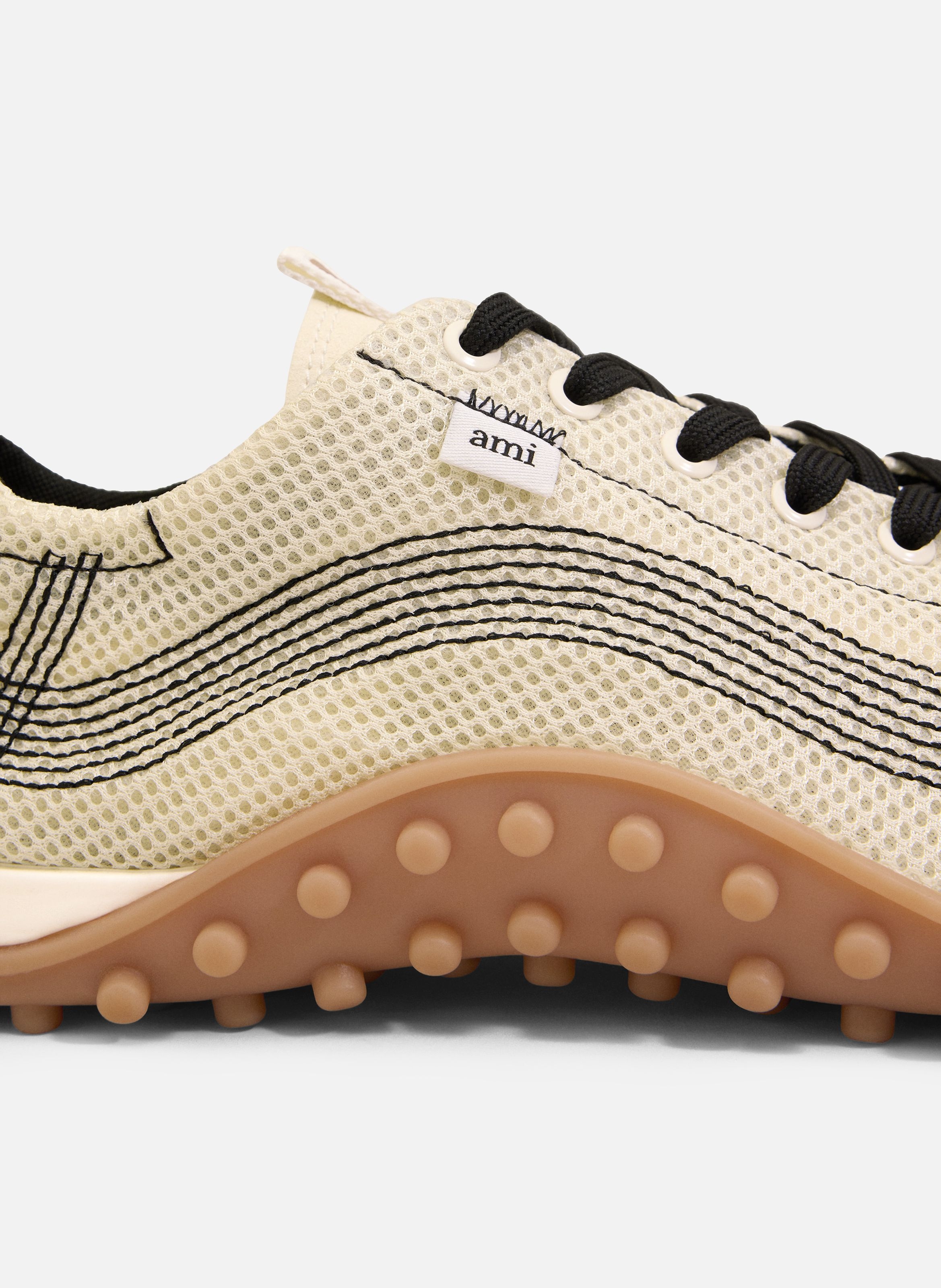 Baskets Mirage En Mesh unisexes AMI PARIS Blanc