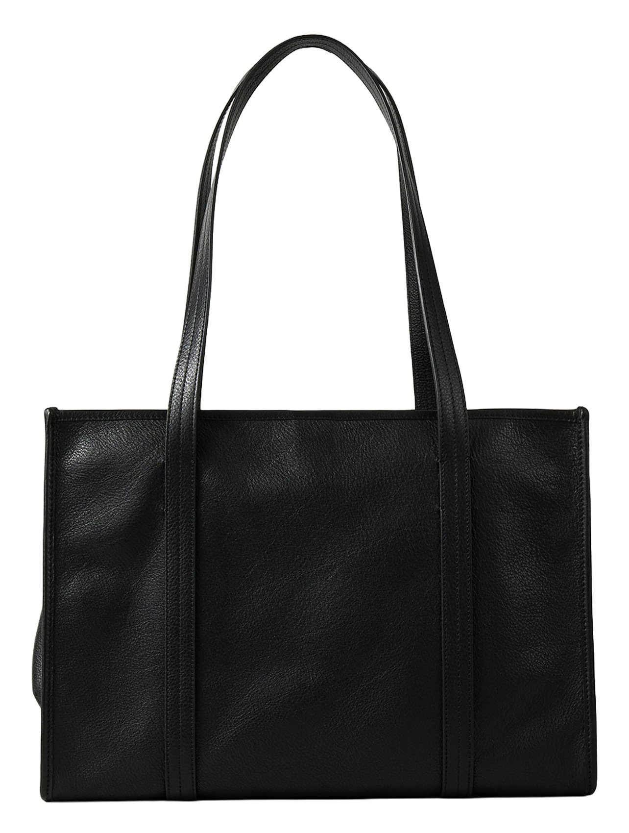 Sac cabas en cuir souple SANDRO Noir
