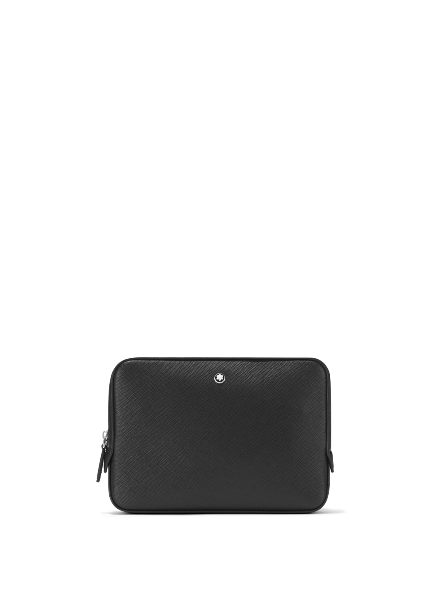 Textured leather clutch MONTBLANC Black