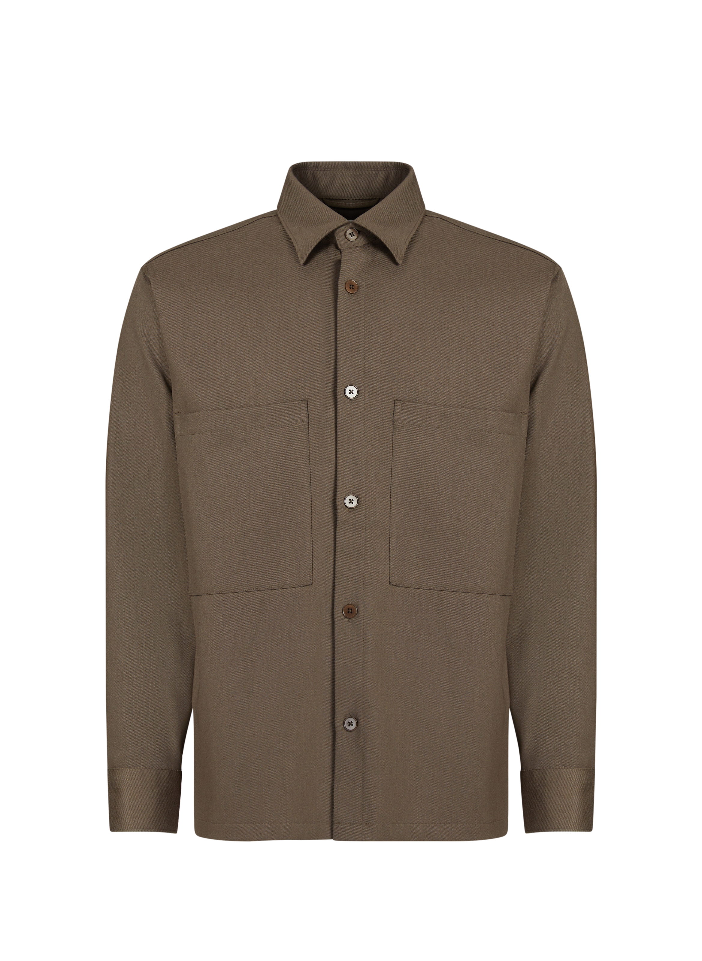 Mixed wool Freddy shirt NN.07 Brown