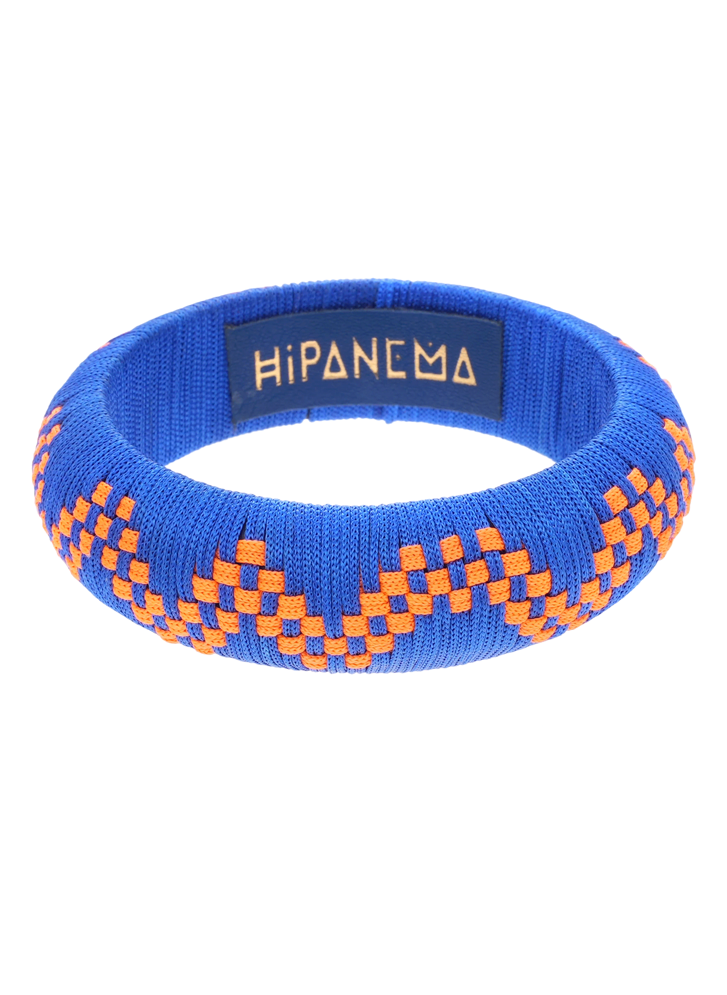 Bracelet jonc en tissu imanie HIPANEMA Bleu