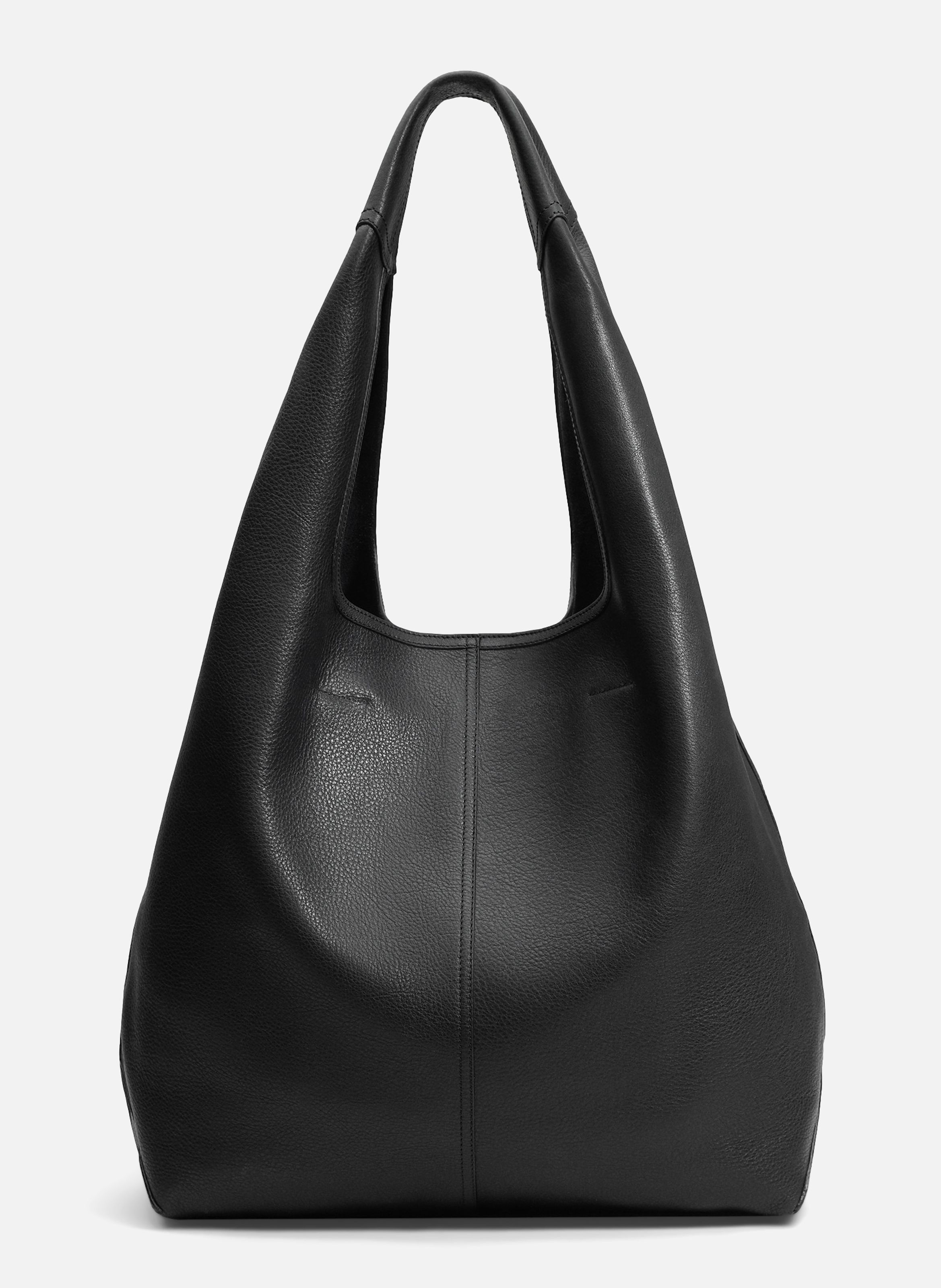 Sac Hobo Etienne En Cuir Souple unisexe AMI PARIS Noir