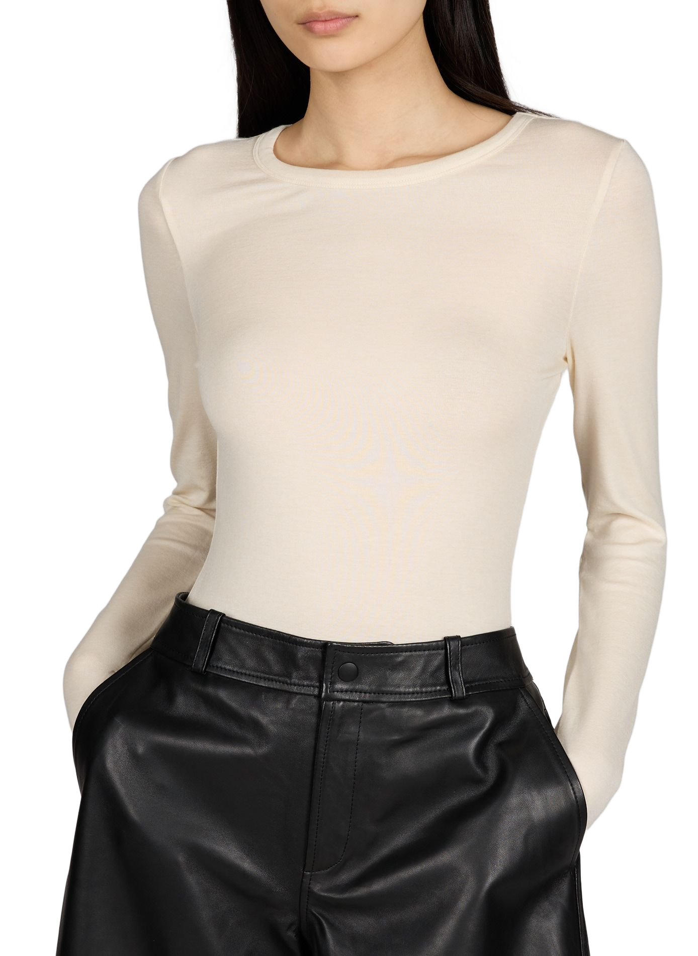 T-shirt à manches longues ROUGE EDIT Beige