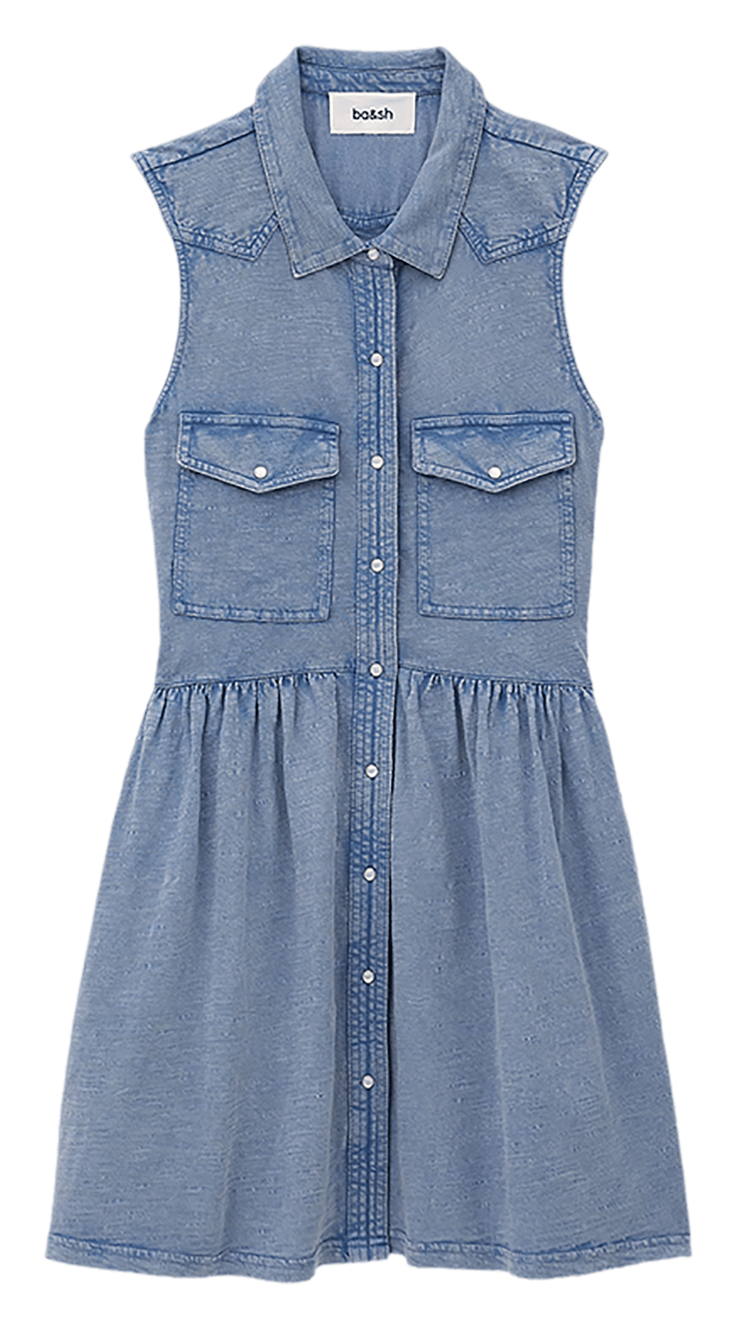 Robe courte col classique ilona BA&SH Bleu