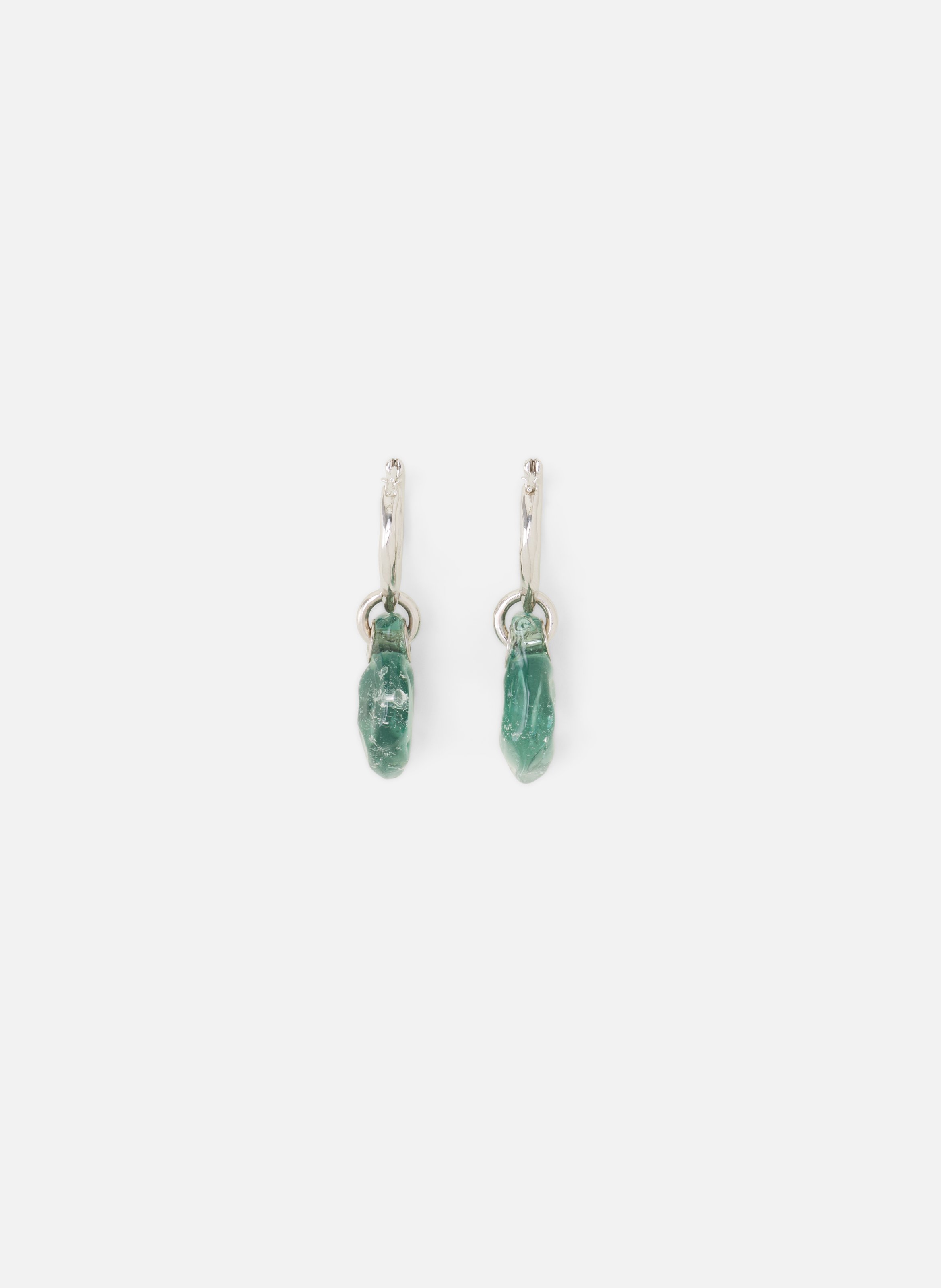 Boucles d'oreilles créoles aurore LANVIN Vert