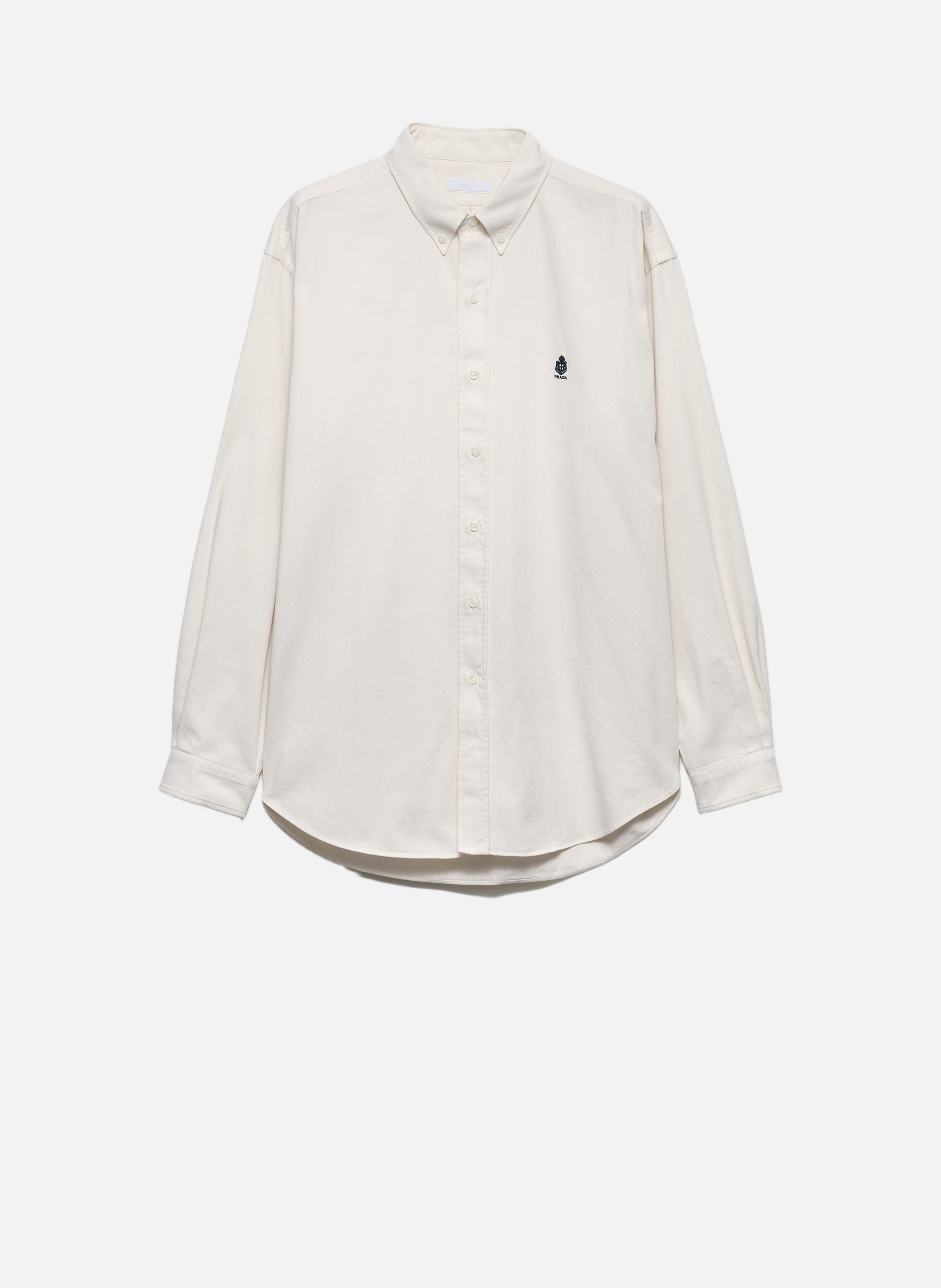 Chemise en coton PRADA Beige