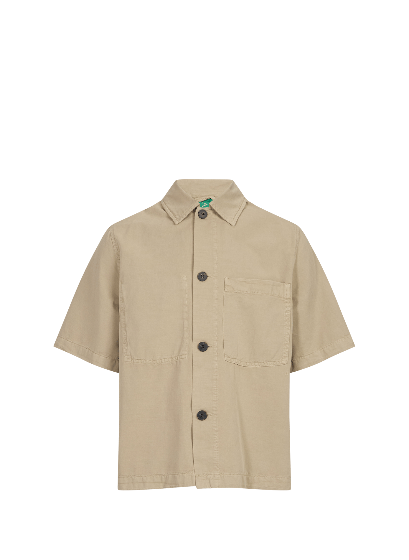 Camisa de manga corta abotonada ANNARR Beige