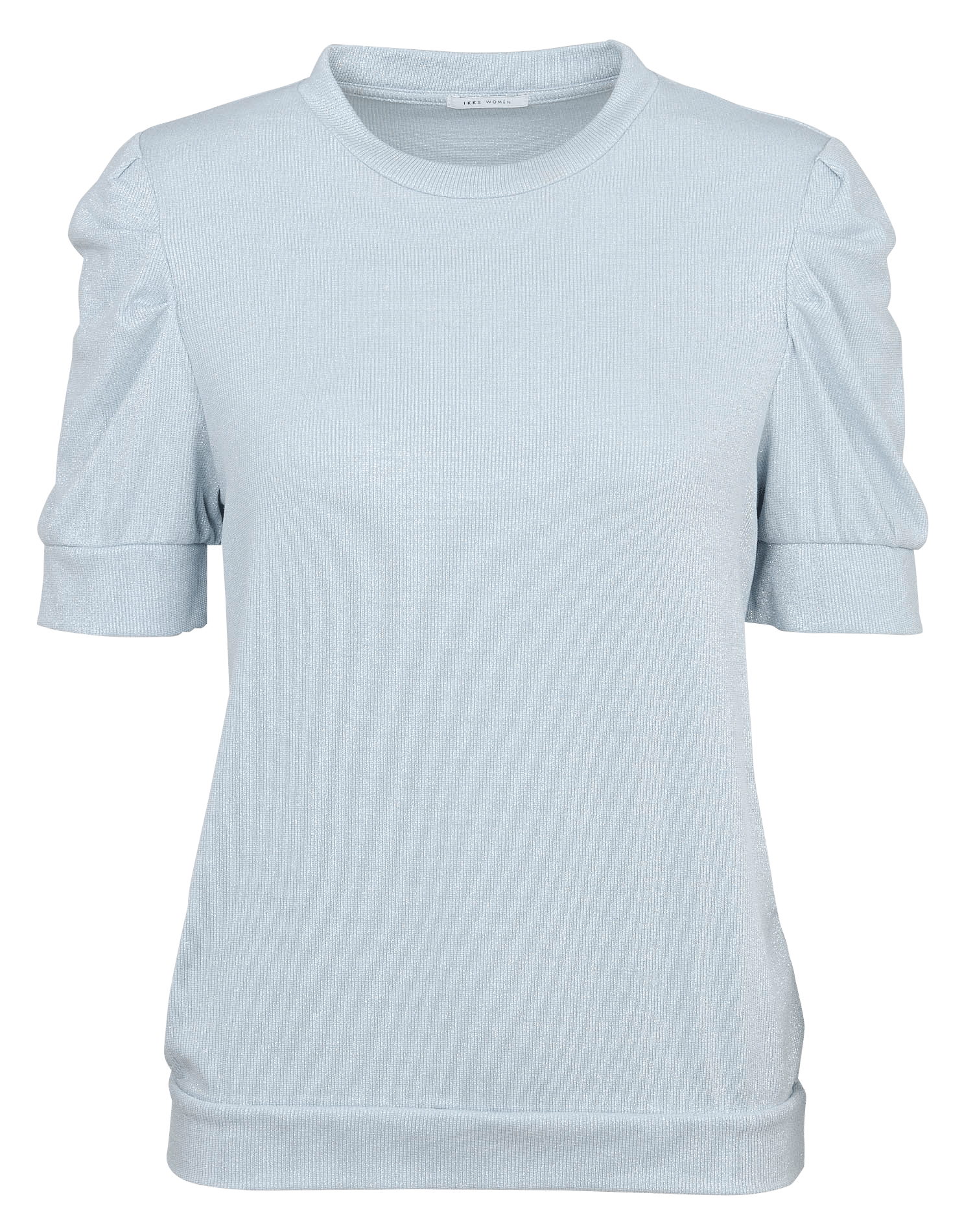 Pull droit col rond pailleté IKKS Bleu
