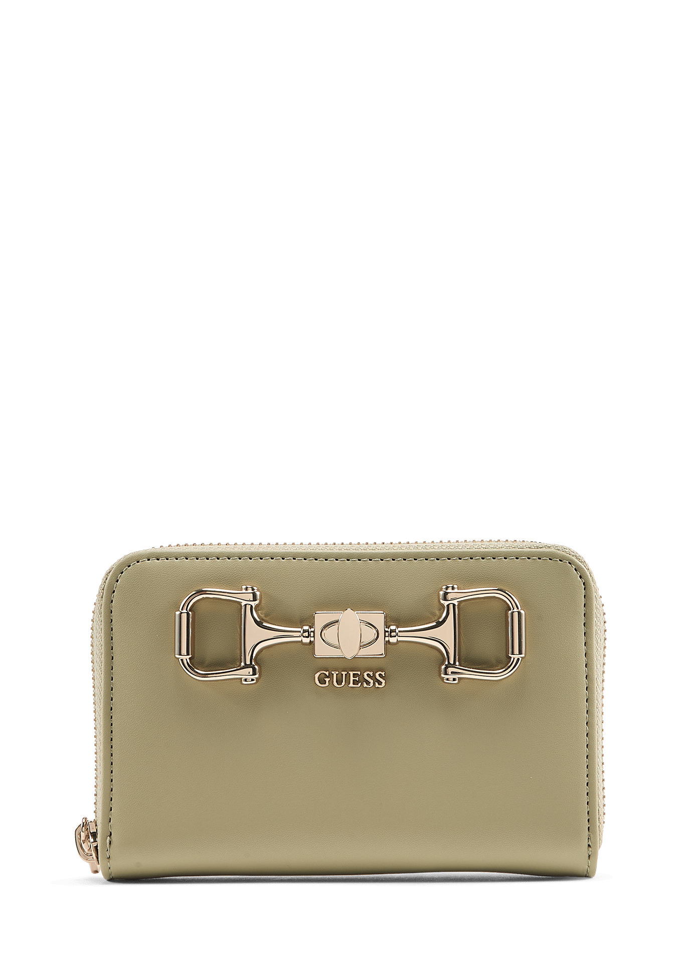 Portemonnee met logo GUESS Groen