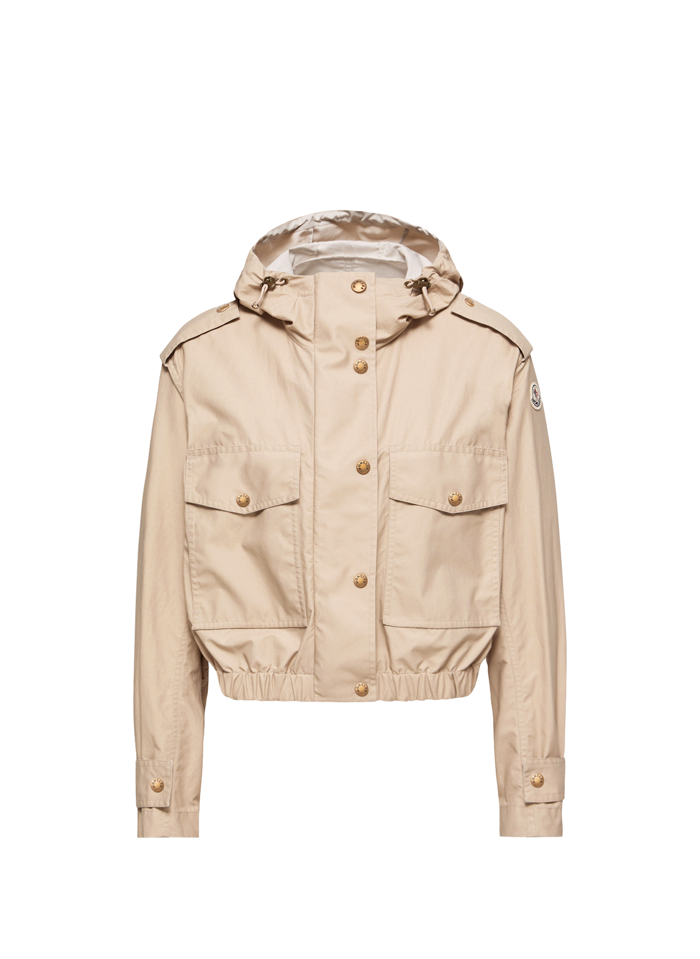 Veste à capuche Carex en coton mélangé MONCLER Beige