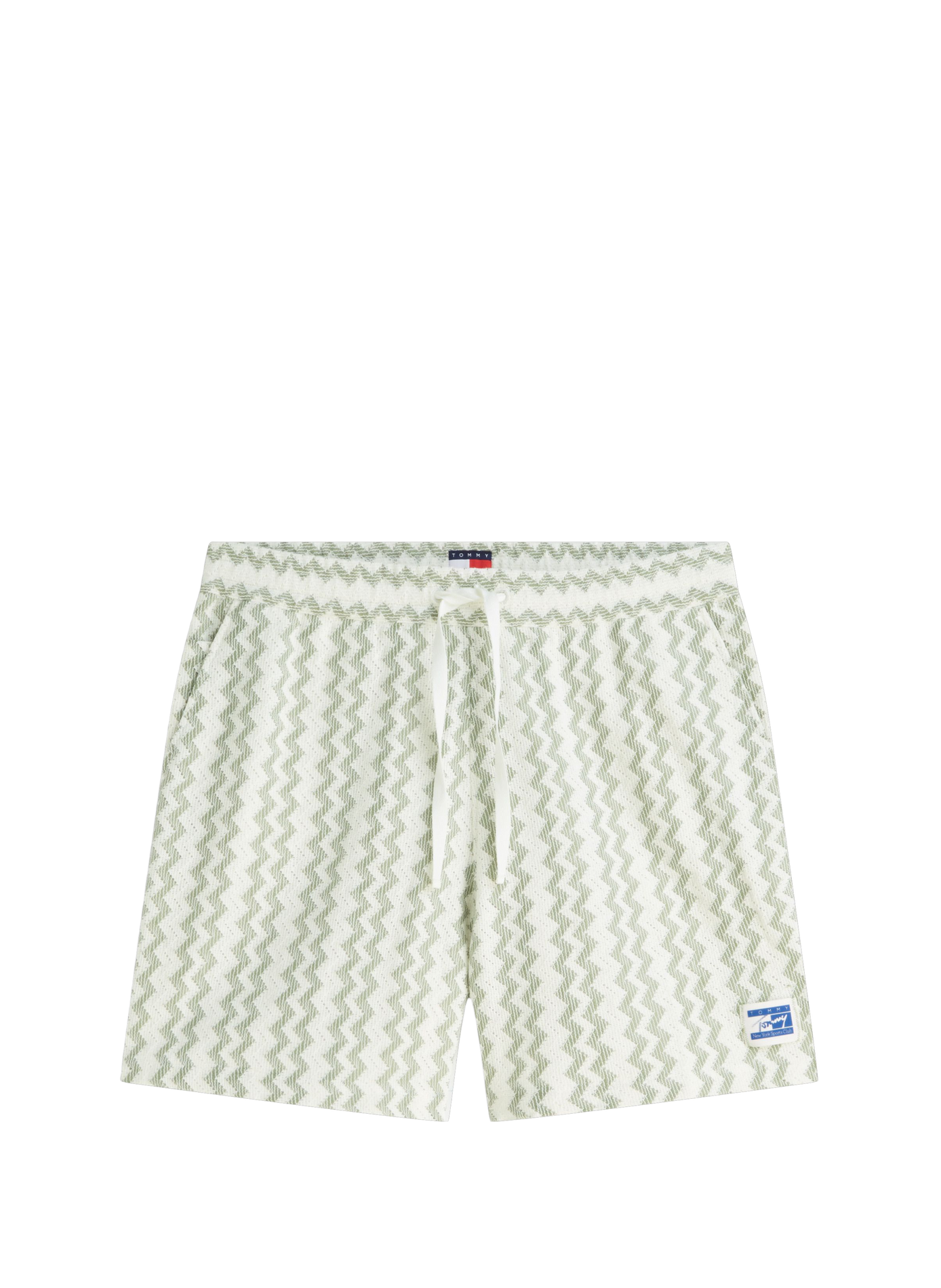 Printed cotton blend Bermuda shorts TOMMY HILFIGER Green