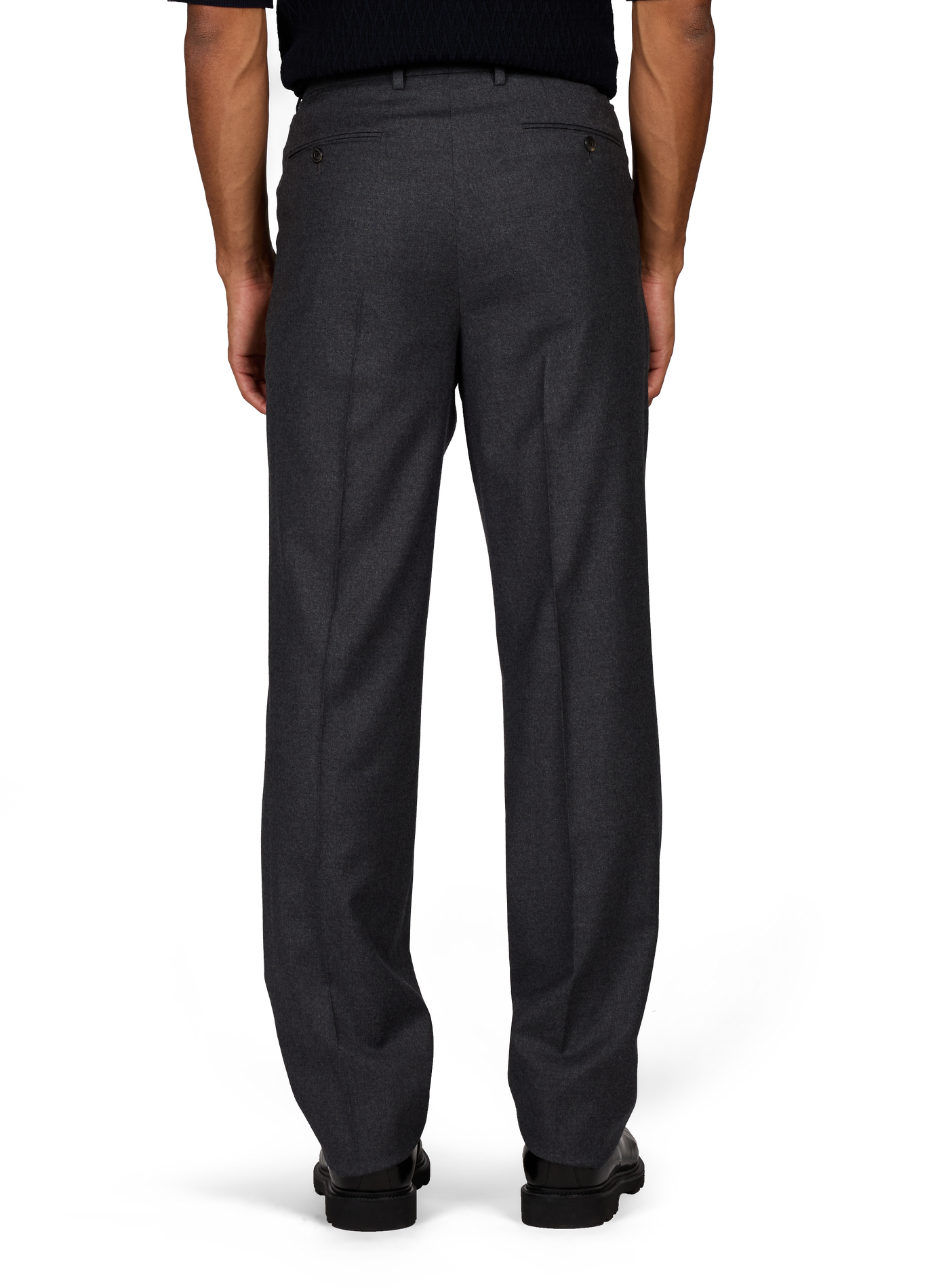 Pantalon en laine mélangée EMPORIO ARMANI Gris