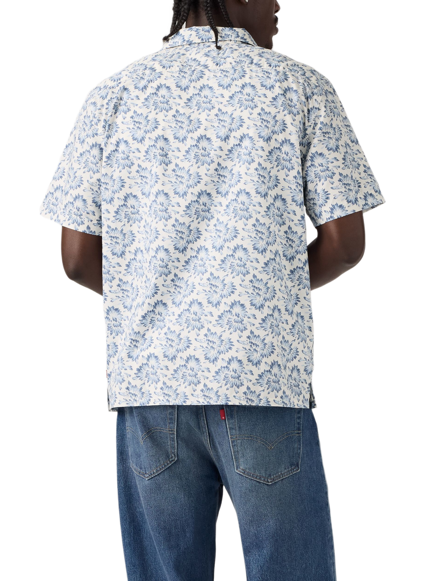 Chemise droit imprimé en coton mélangé | Bleu LEVI'S Homme