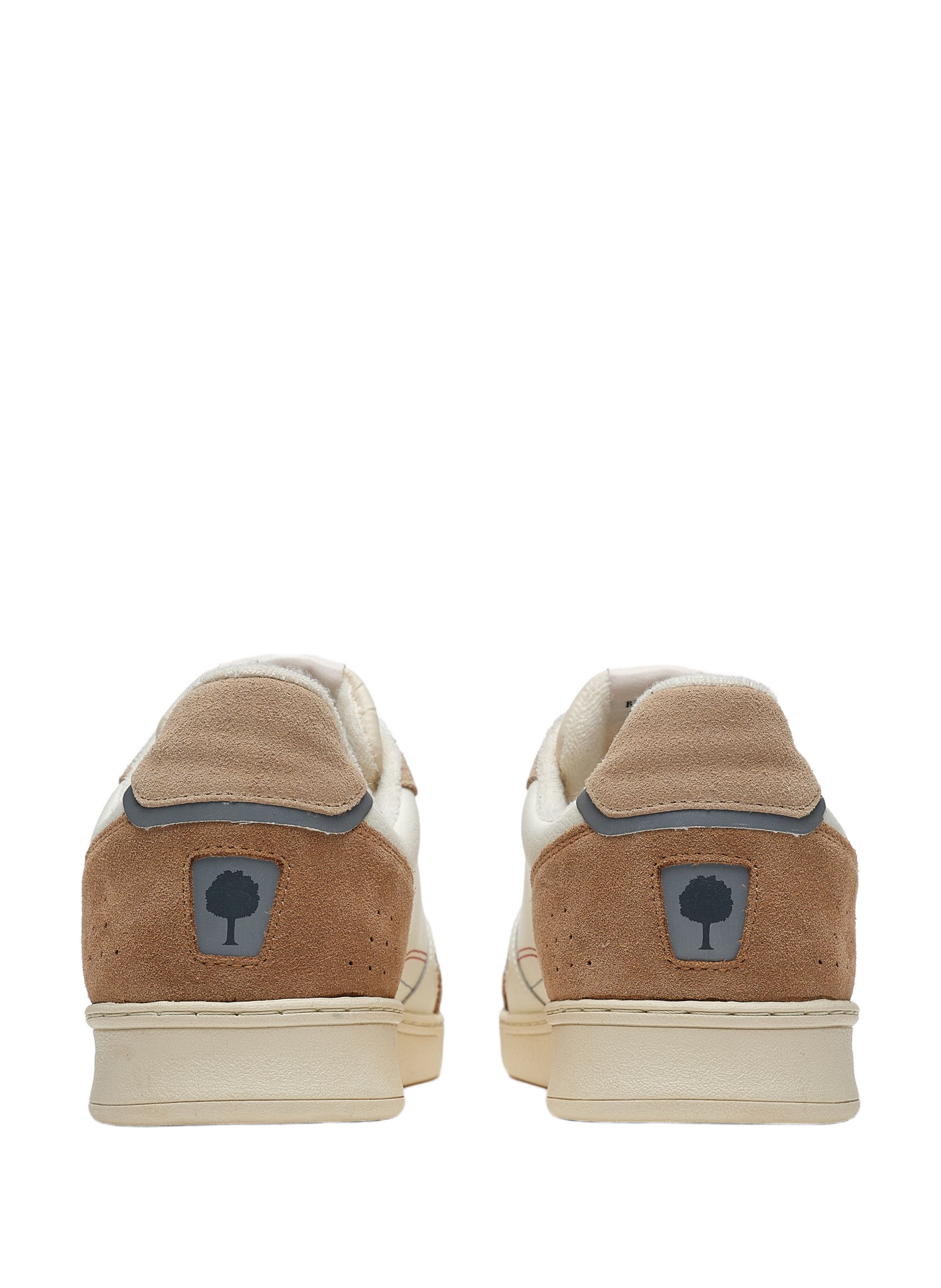 Mixed leather sneakers FAGUO Beige