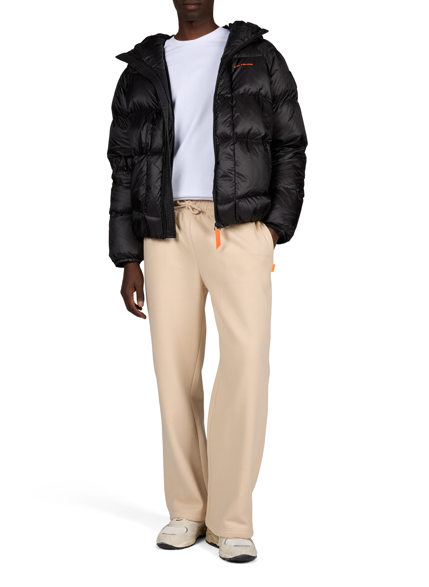 Gerade gesteppte Daunenjacke mit Kapuze | Schwarz GERTRUDE Herren