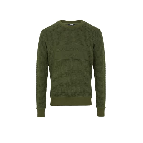 Sweatshirt Monogramme texturé Balmain