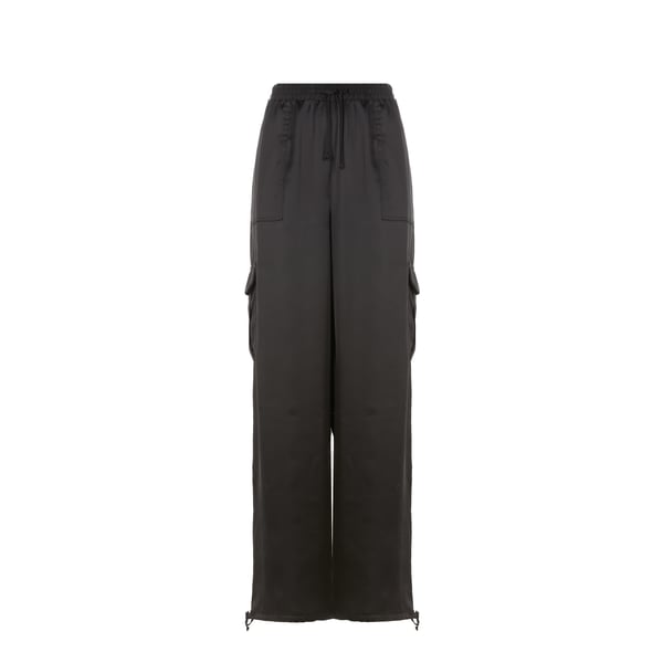 Pantalon satiné en polyester recyclé mélangé