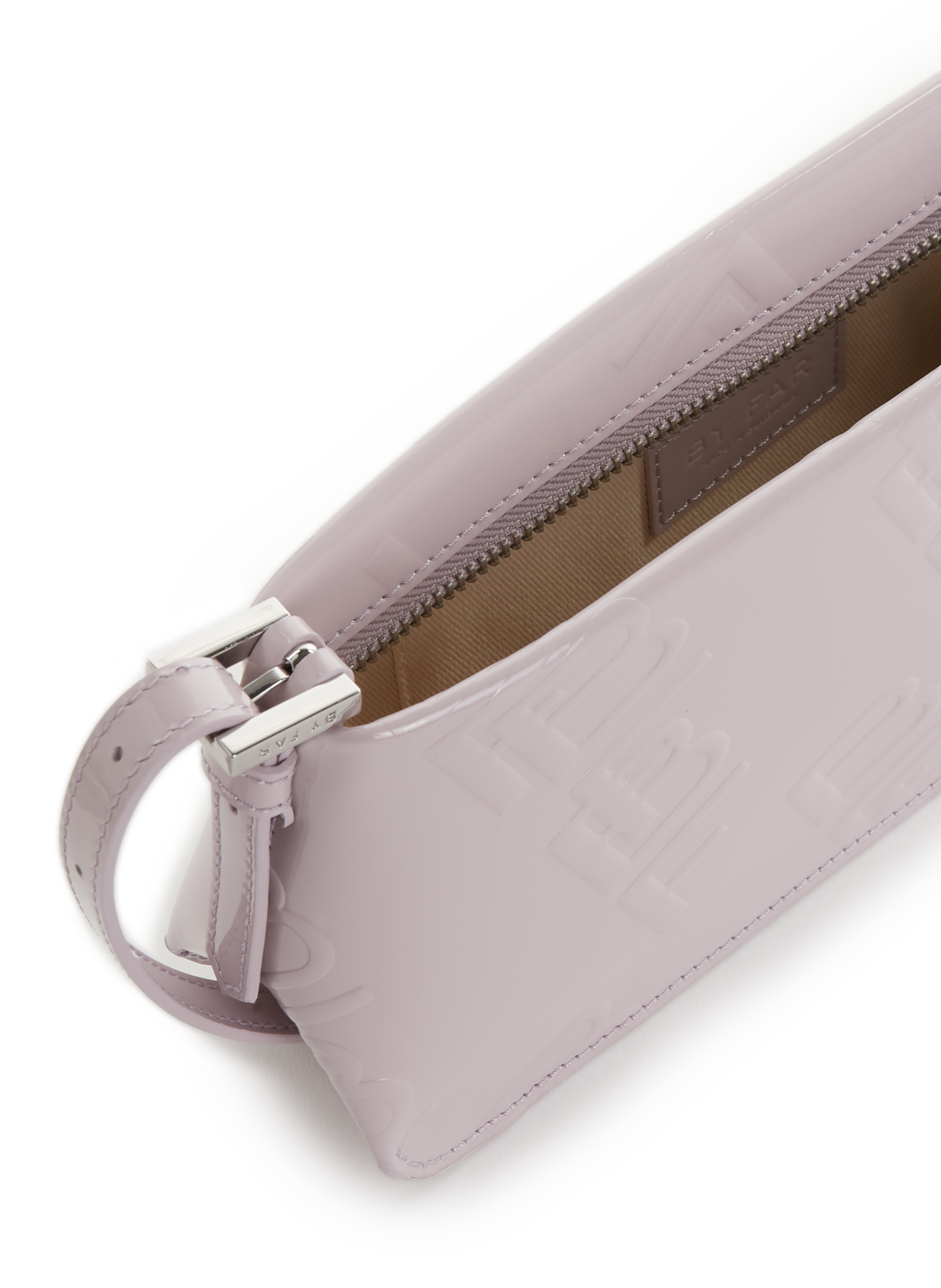 Sac à main Dulce en cuir embossé BY FAR Rose