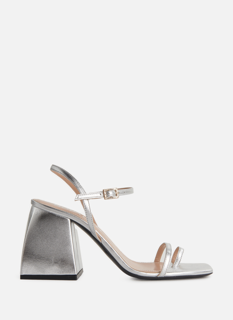 Silver heeled sandalsNODALETO 