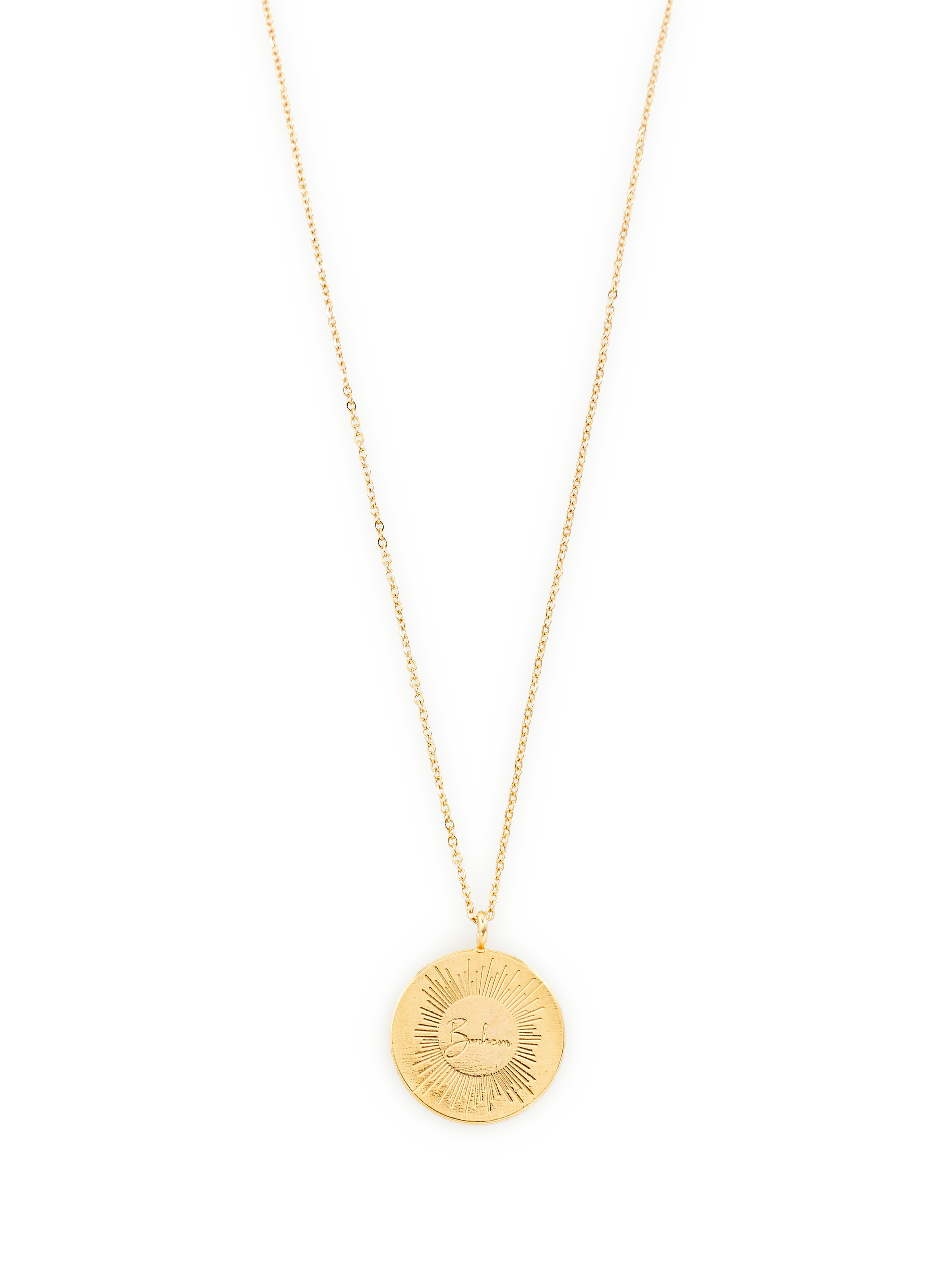 Collier pendentif Bonheur  AU PRINTEMPS PARIS Doré