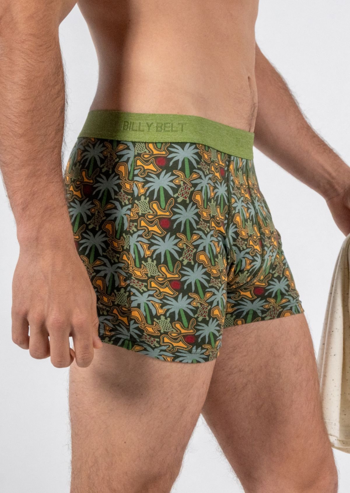 Boxer en coton biologique BILLYBELT Vert